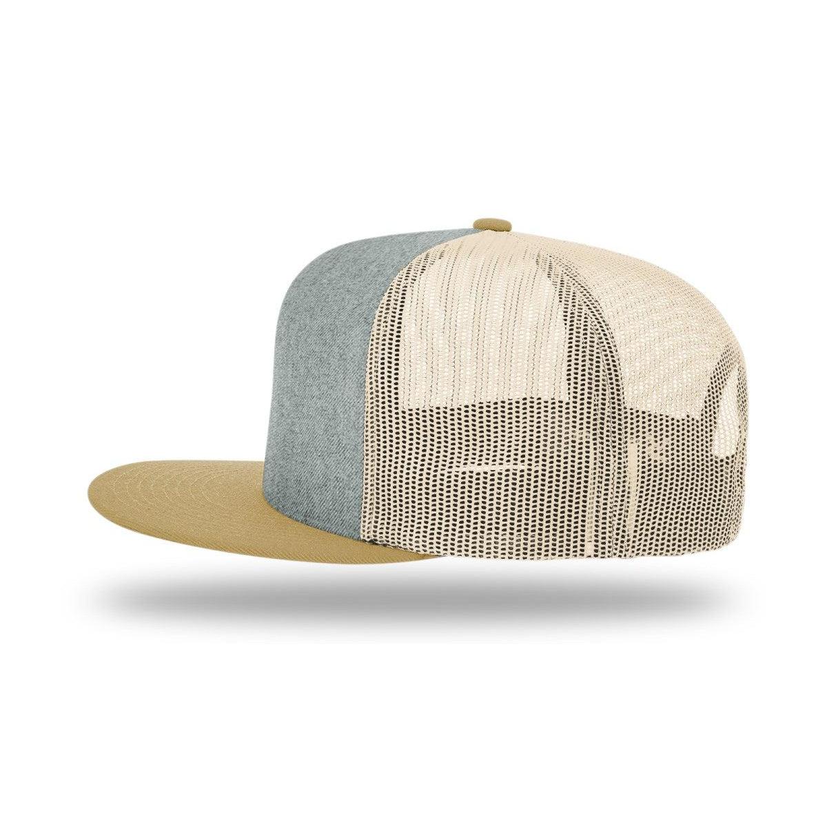 no-logo Richardson Wool Blend Flatbill Trucker-Richardson-Thread Logic