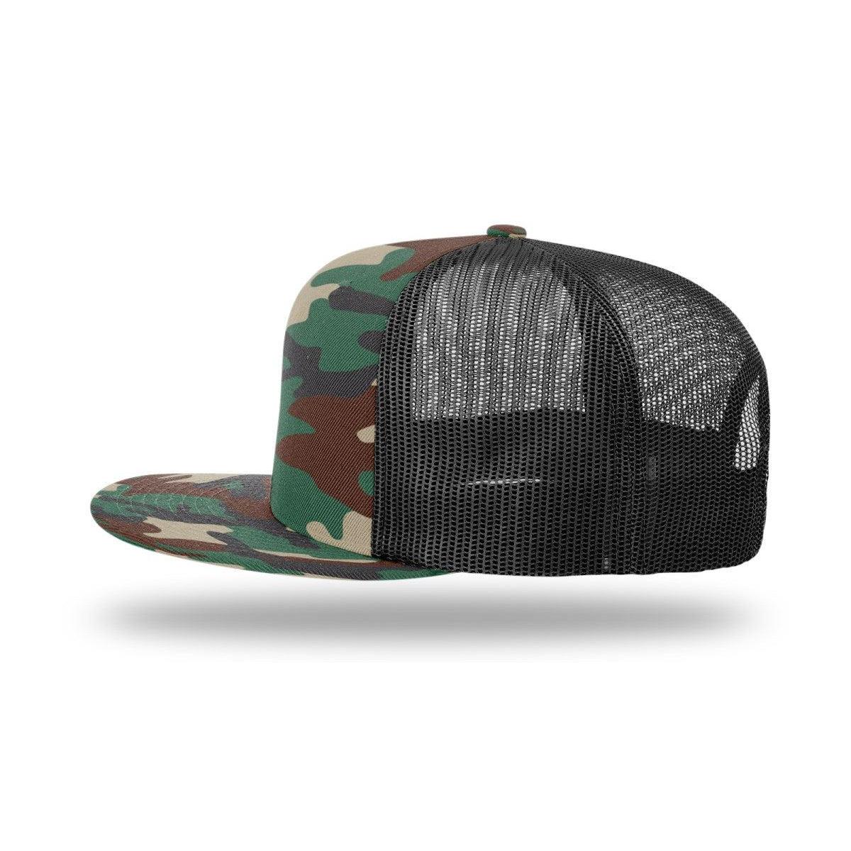 no-logo Richardson Wool Blend Flatbill Trucker-Richardson-Thread Logic