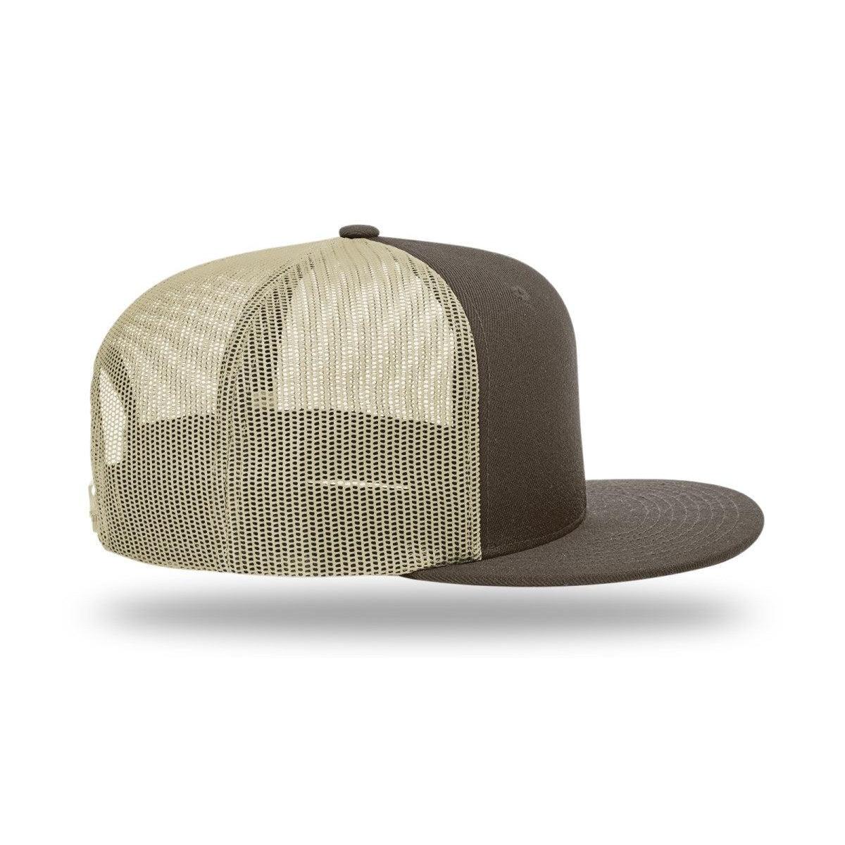 no-logo Richardson Wool Blend Flatbill Trucker-Richardson-Thread Logic
