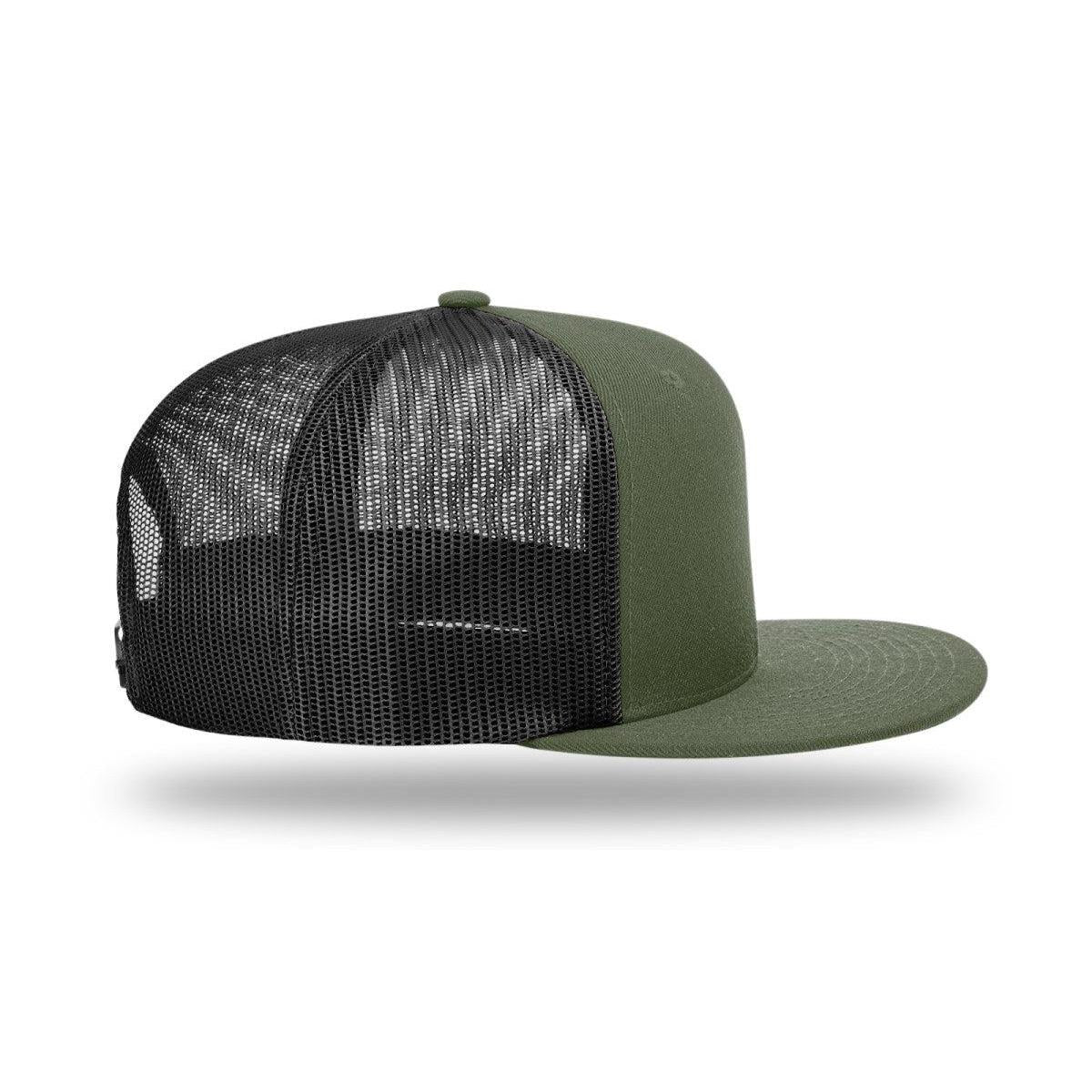 no-logo Richardson Wool Blend Flatbill Trucker-Richardson-Thread Logic