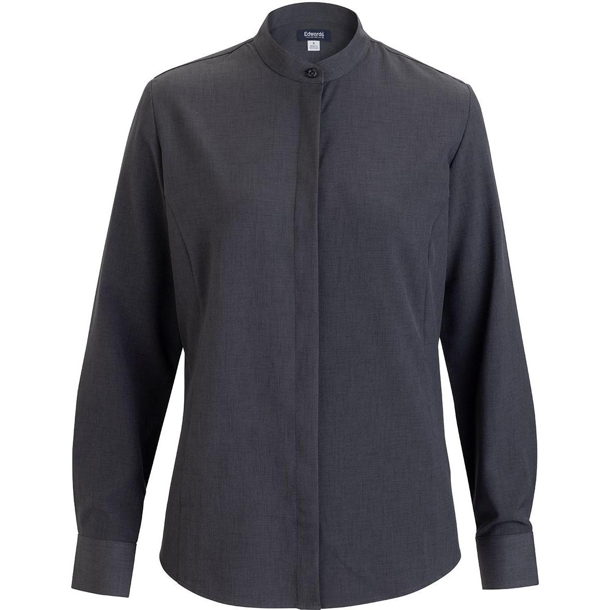 Edwards Flexbatiste Banded Collar Long Sleeve Women's Shirt