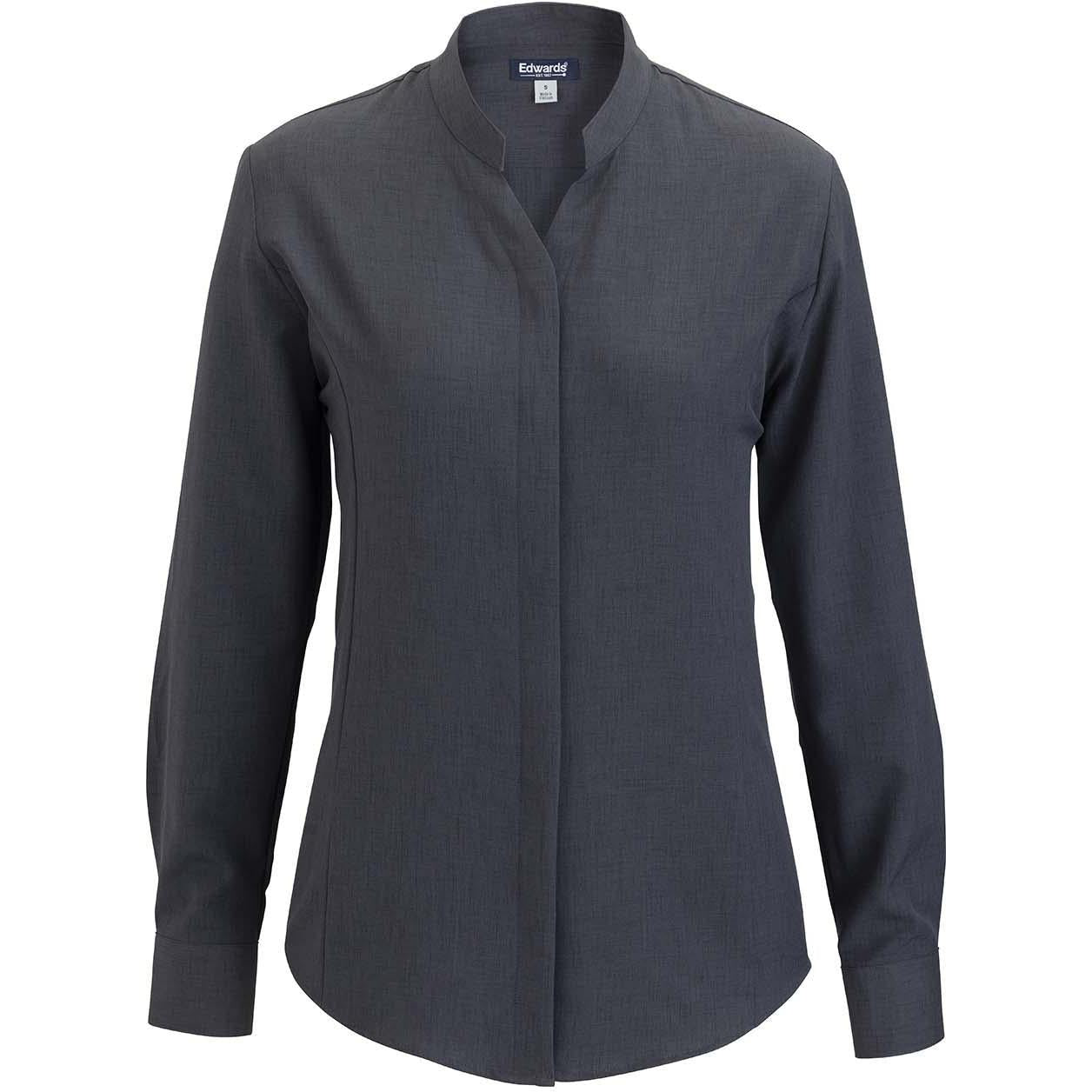 Edwards Flexbatiste Stand Up Collar Long Sleeve Women's Shirt