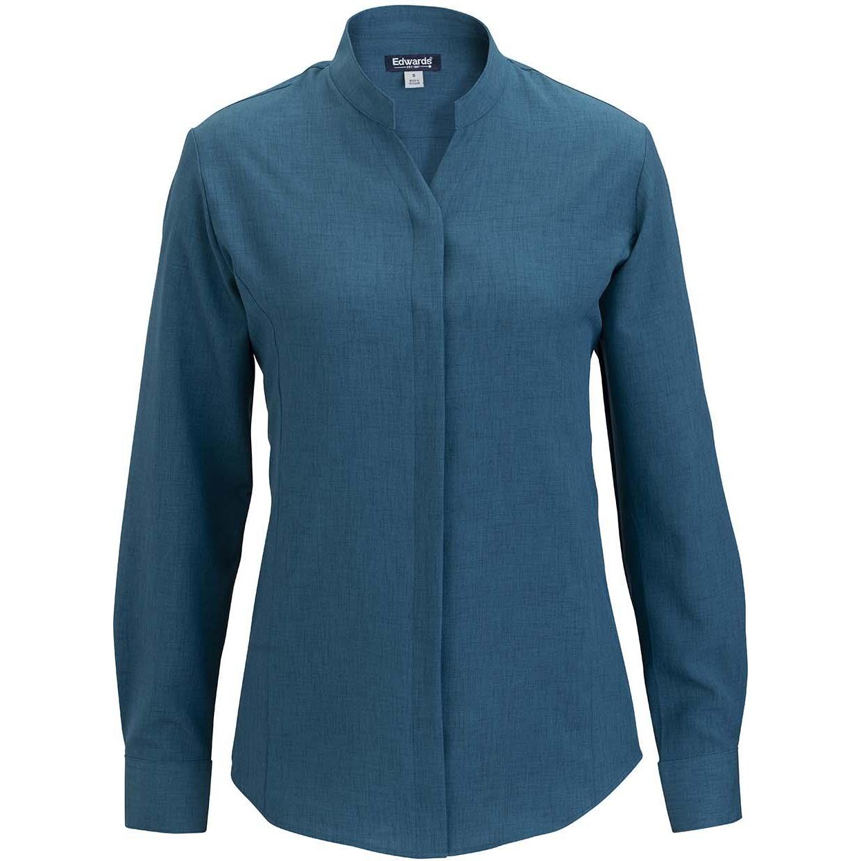 Edwards Flexbatiste Stand Up Collar Long Sleeve Women's Shirt