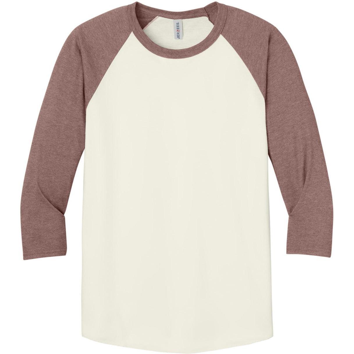 Jerzees Unisex Premium Blend Combed Ring Spun 3/4-Sleeve Raglan