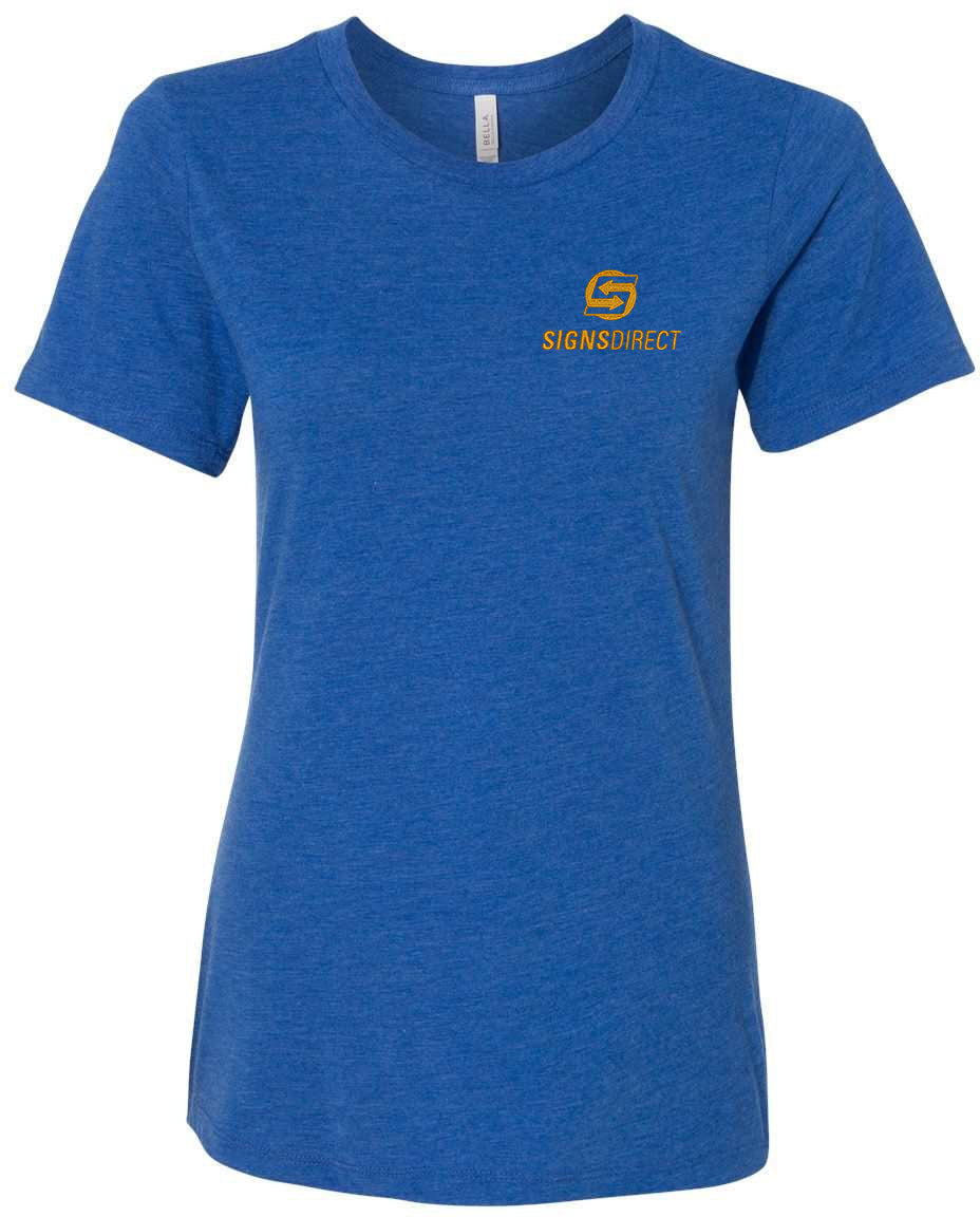 no-logo Bella+Canvas Women’s Relaxed Fit Triblend Tee-T-Shirts-Bella&Canvas-Thread Logic