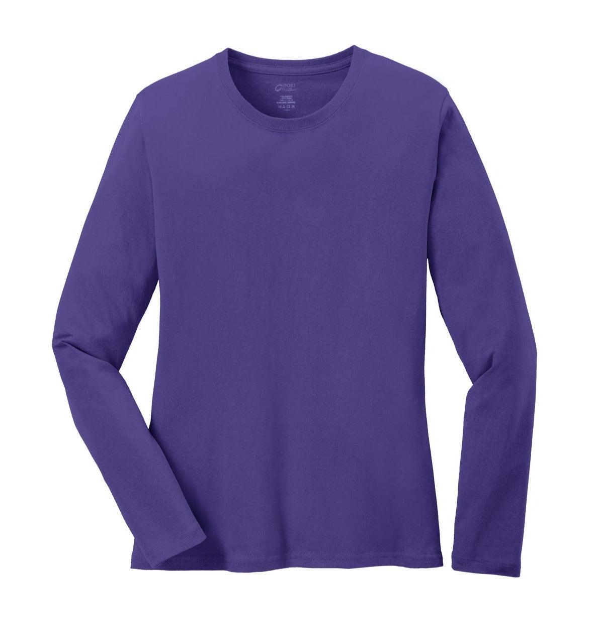 Port & Company Ladies Long Sleeve Cotton T-Shirt