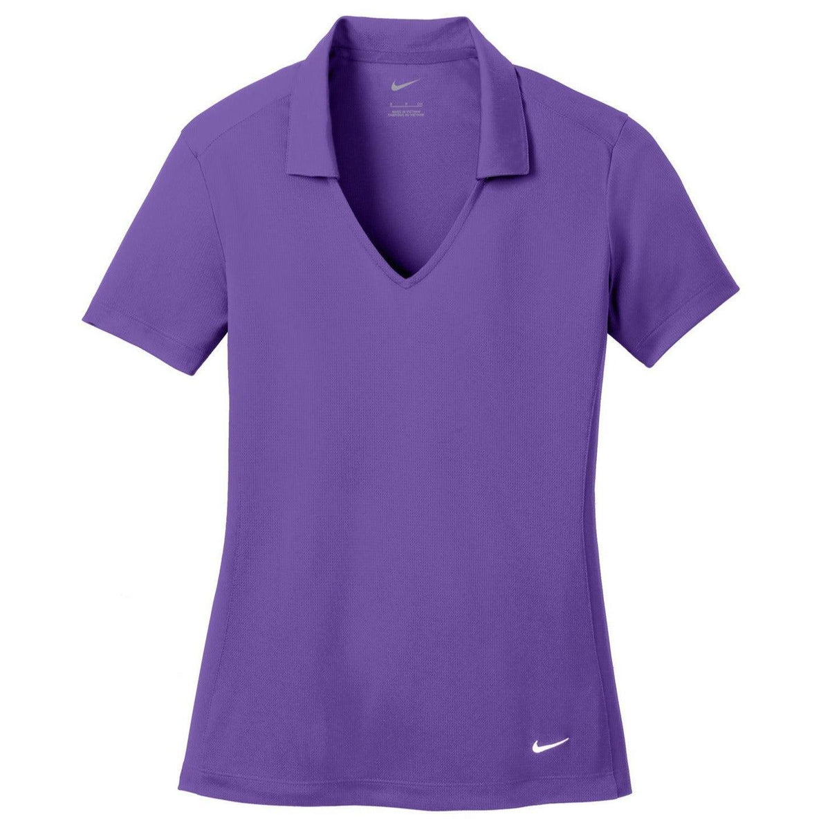 no-logo NIKE Women's Dri-FIT Vertical Mesh Polo-Regular-Nike-Court Purple-S-Thread Logic