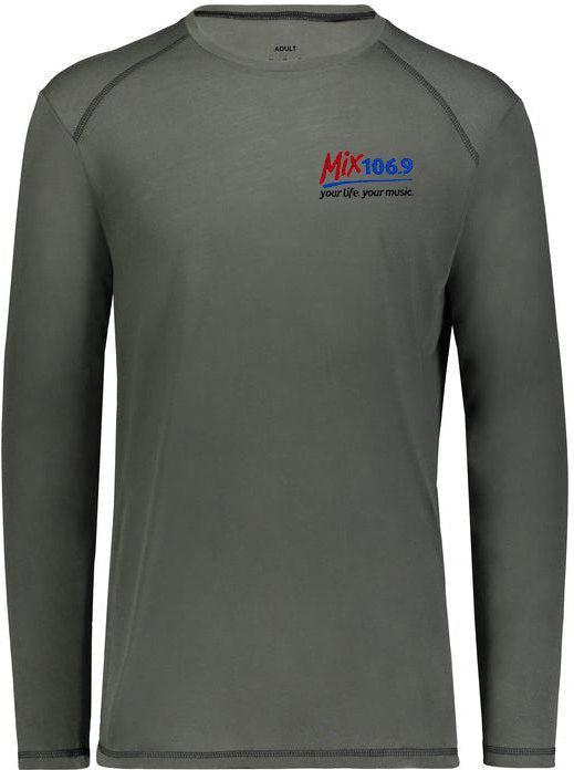 no-logo Augusta Super Soft-Spun Poly Long Sleeve Tee-Men's T-Shirts-Augusta-Thread Logic