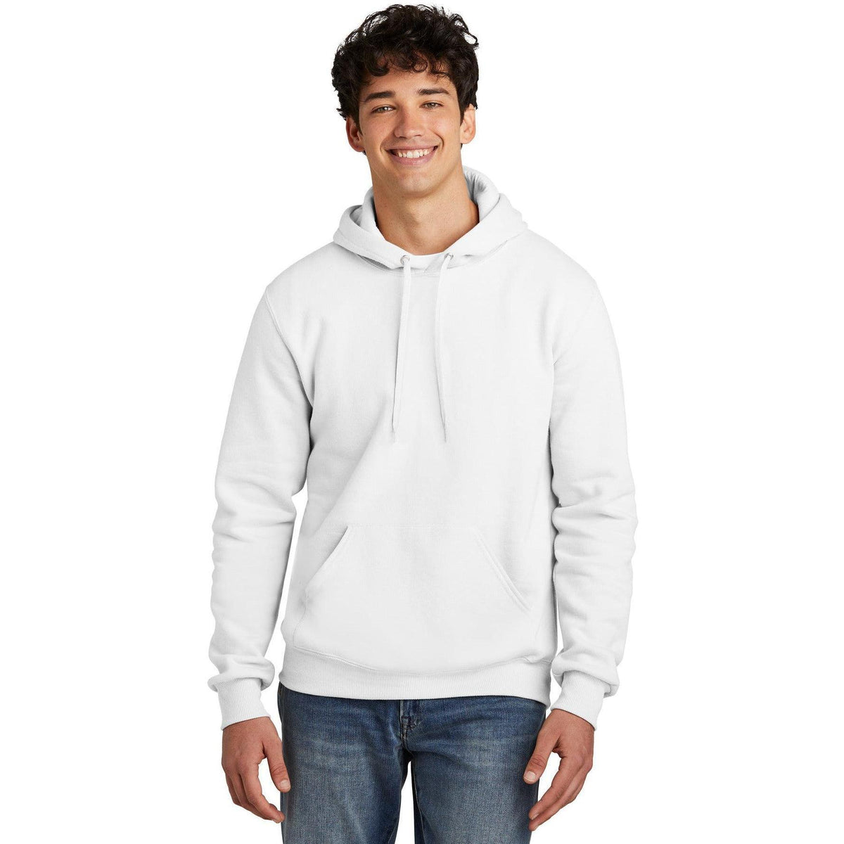 no-logo Jerzees Eco Premium Blend Pullover Hooded Sweatshirt-Jerzees-Thread Logic