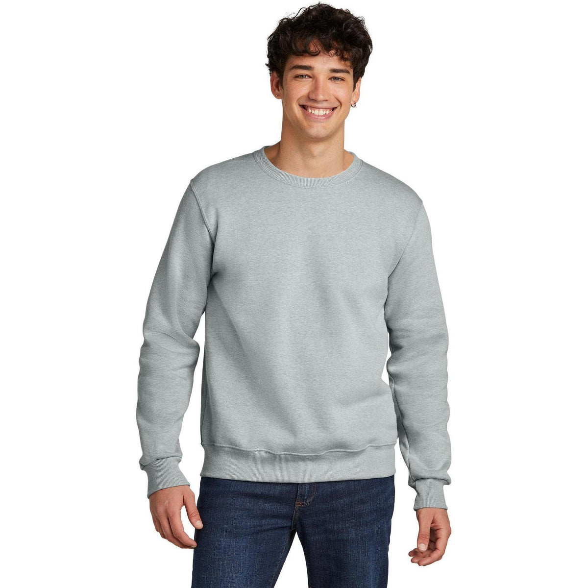 no-logo Jerzees Eco Premium Blend Crewneck Sweatshirt-Jerzees-Thread Logic
