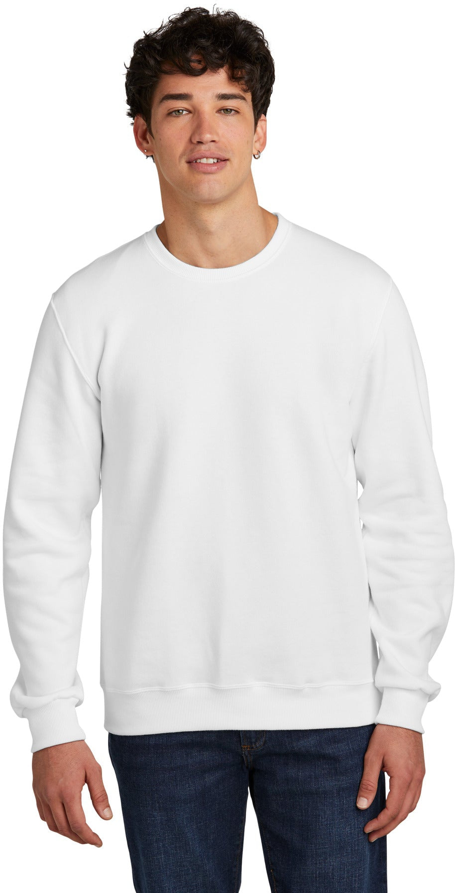 no-logo Jerzees Eco Premium Blend Crewneck Sweatshirt-Jerzees-Thread Logic