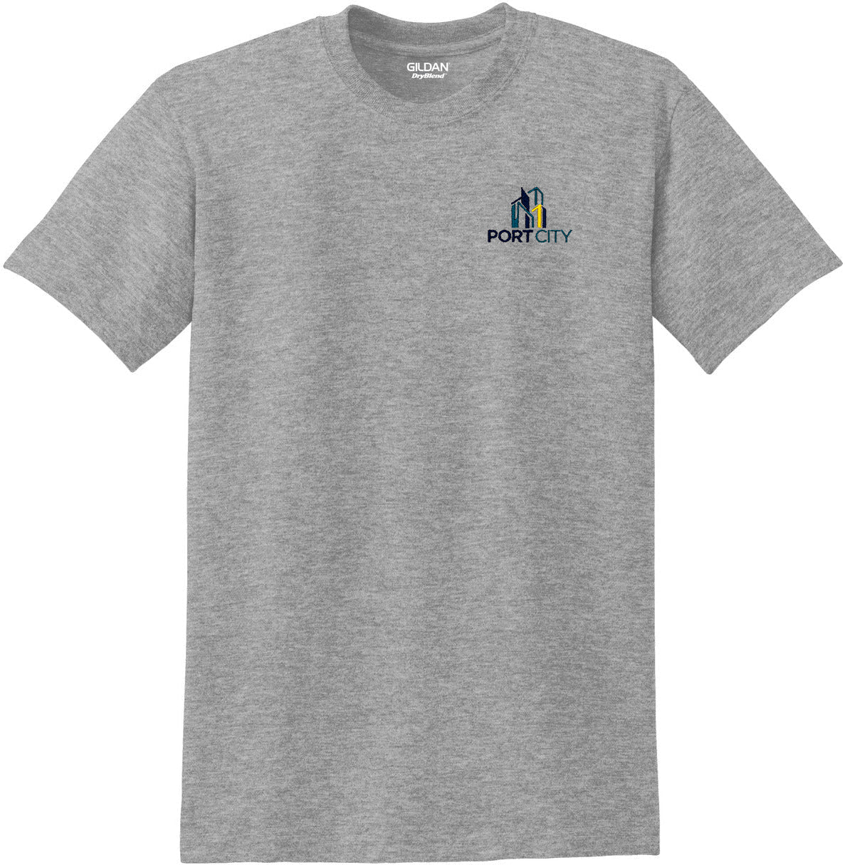 Gildan 8000 T-Shirt with Custom Embroidery