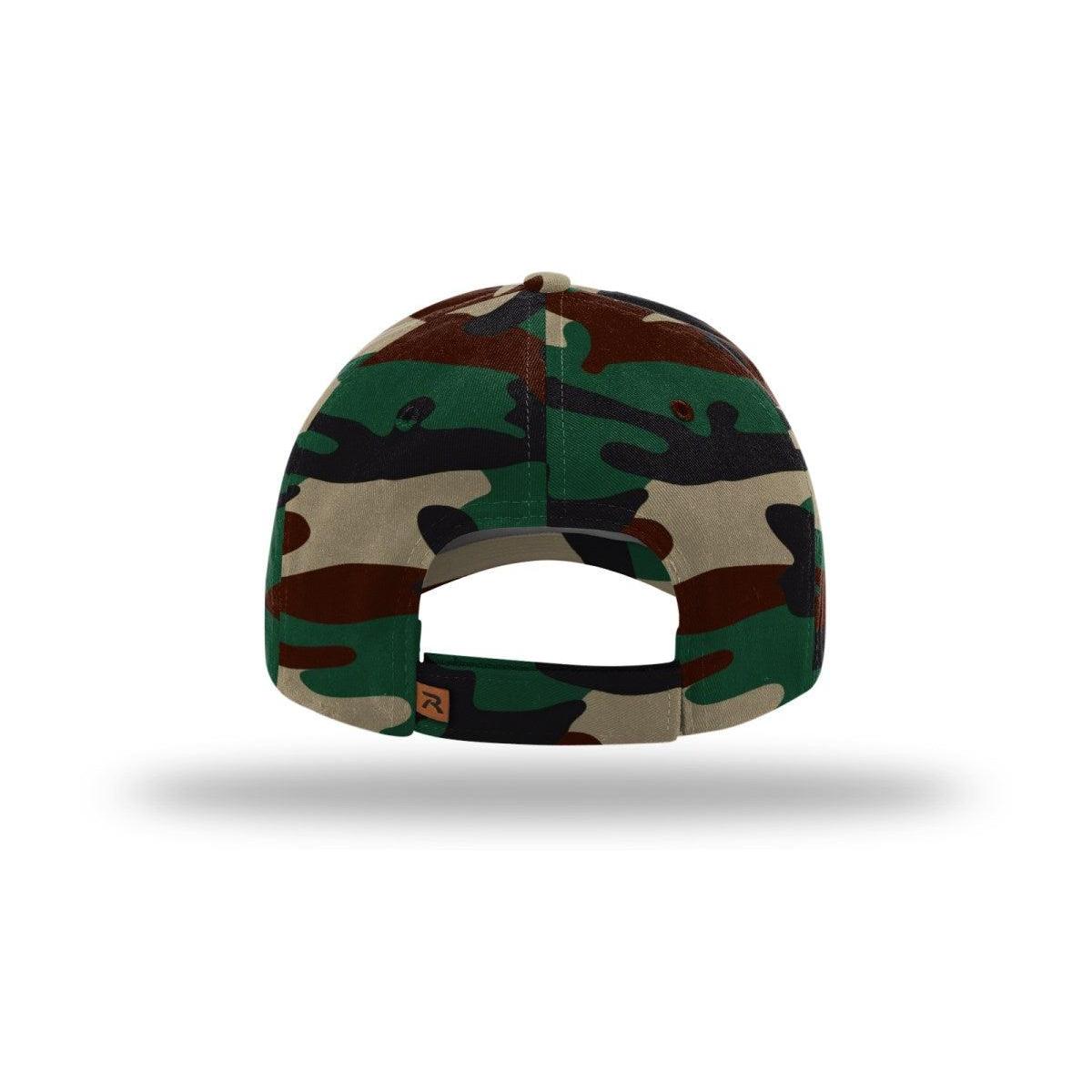 no-logo Richardson Casual Twill Camo Strapback-Richardson-Thread Logic