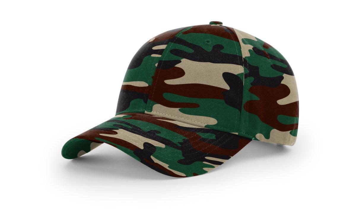 no-logo Richardson Casual Twill Camo Strapback-Richardson-Thread Logic