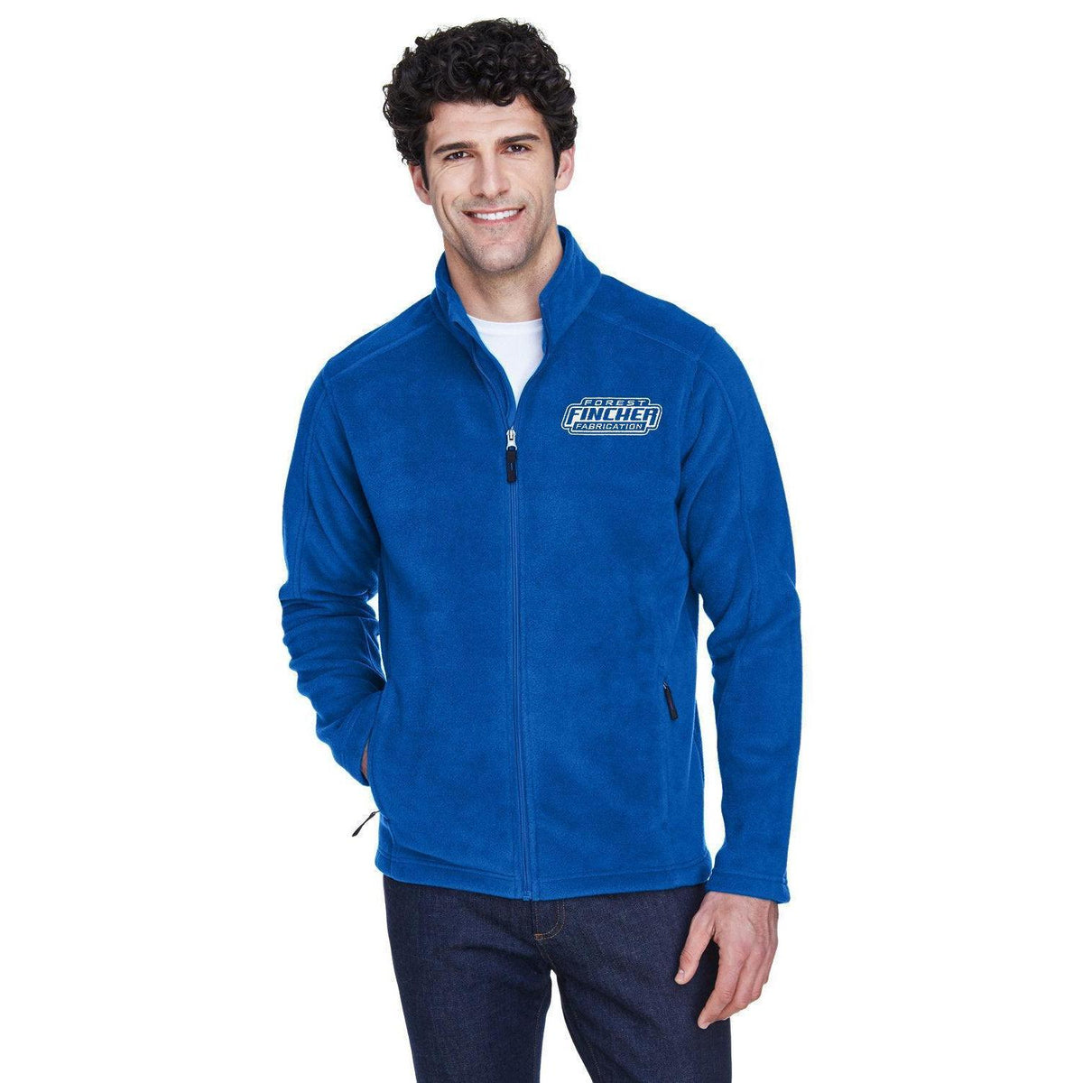 no-logo Core 365 Fleece Jacket-Men's Jackets-CORE365-Thread Logic