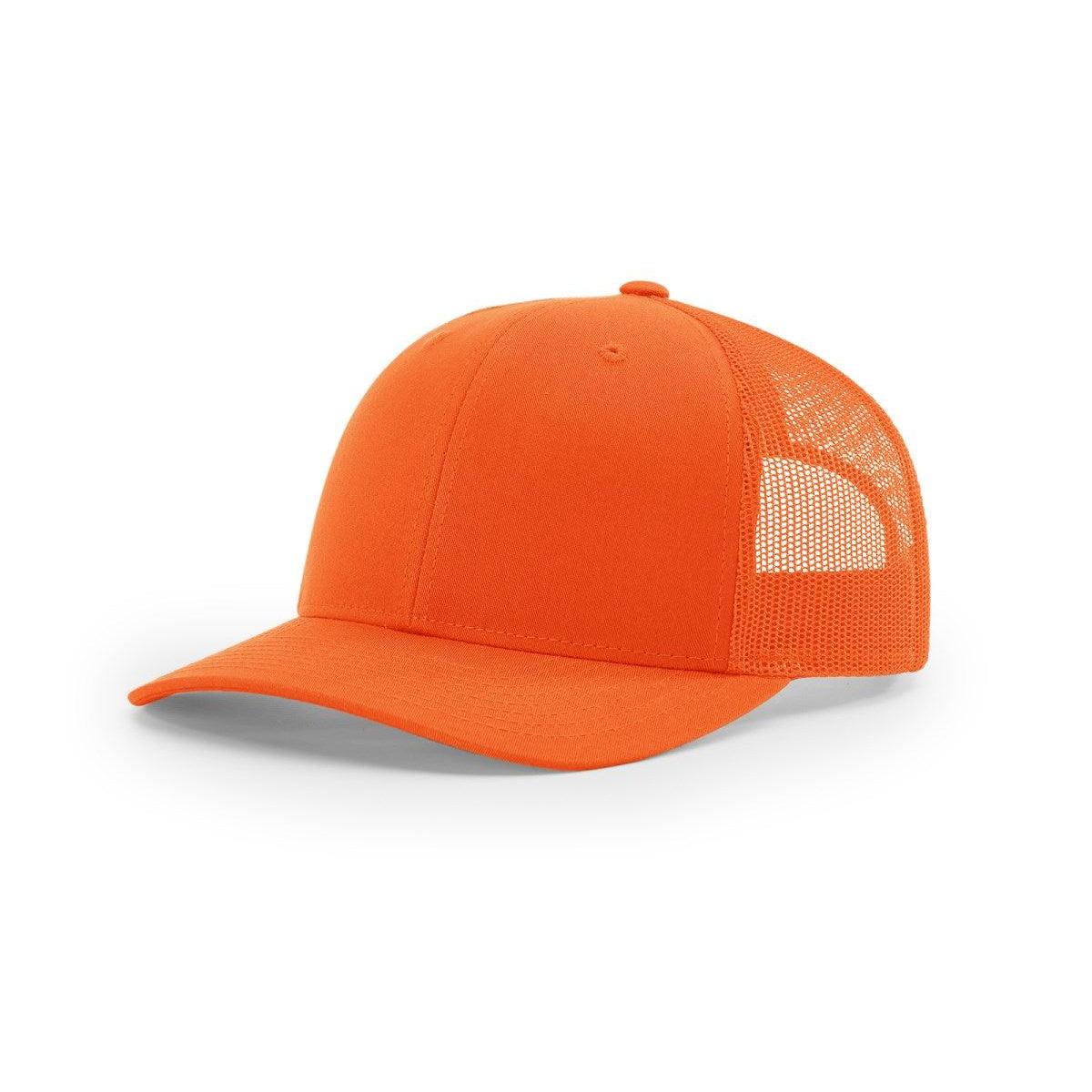 no-logo Richardson Blaze Trucker-Richardson-Blaze Orange Mesh Back-OSFM-Thread Logic