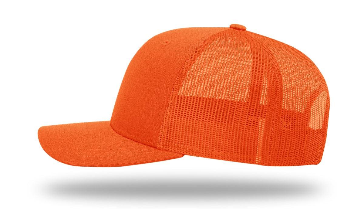no-logo Richardson Blaze Trucker-Richardson-Blaze Orange Mesh Back-OSFM-Thread Logic