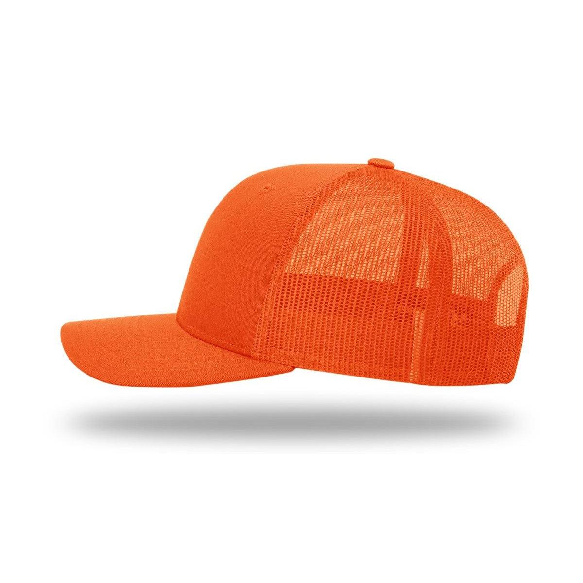 no-logo Richardson Blaze Trucker-Richardson-Blaze Orange Mesh Back-OSFM-Thread Logic