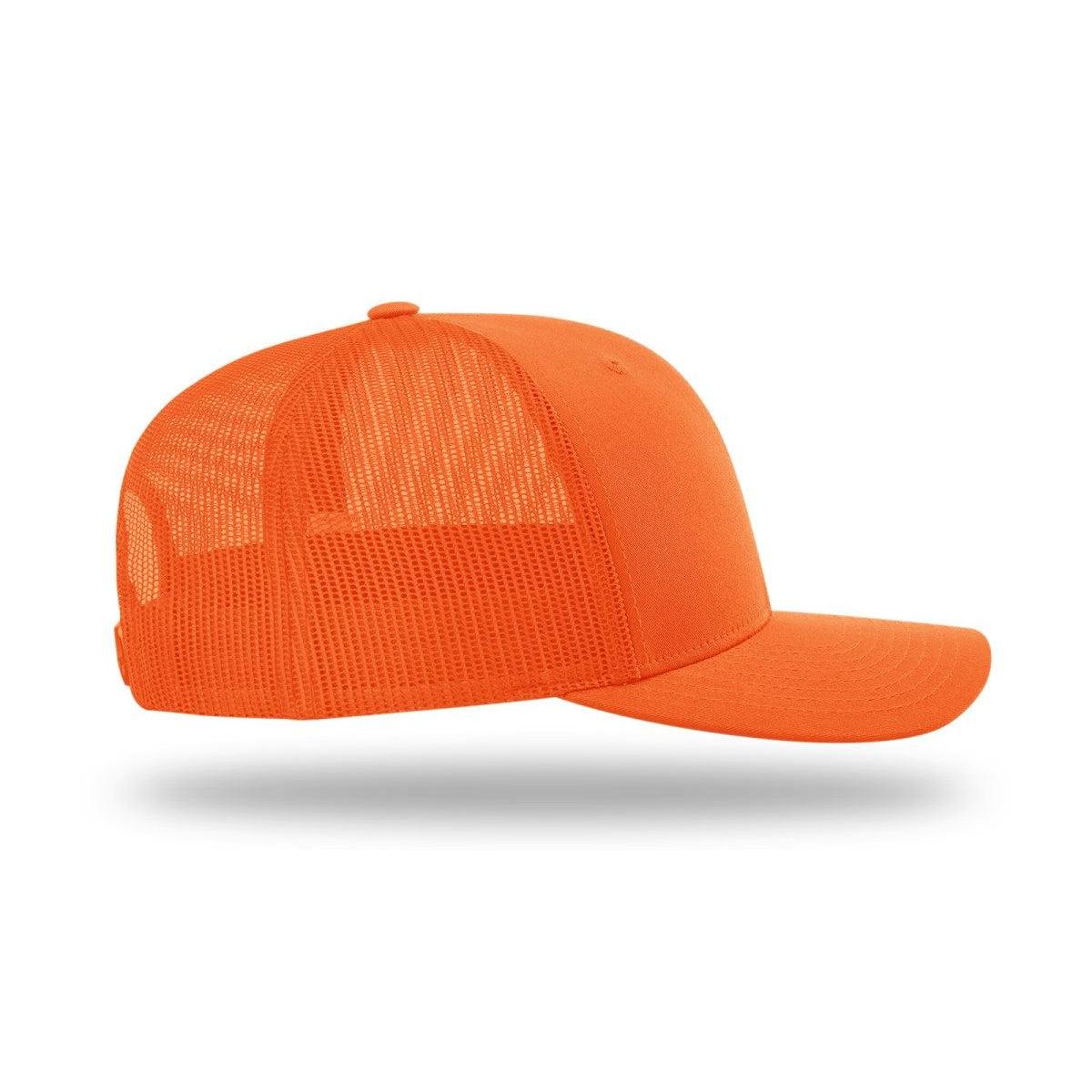 no-logo Richardson Blaze Trucker-Richardson-Blaze Orange Mesh Back-OSFM-Thread Logic