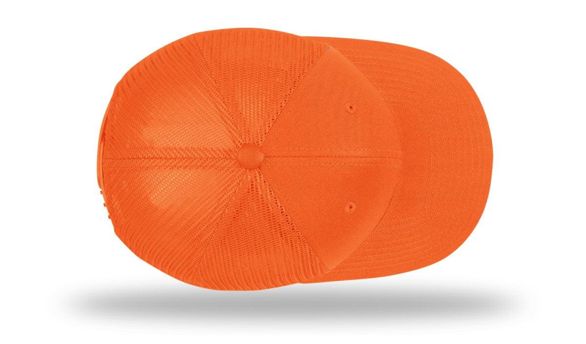 no-logo Richardson Blaze Trucker-Richardson-Blaze Orange Mesh Back-OSFM-Thread Logic