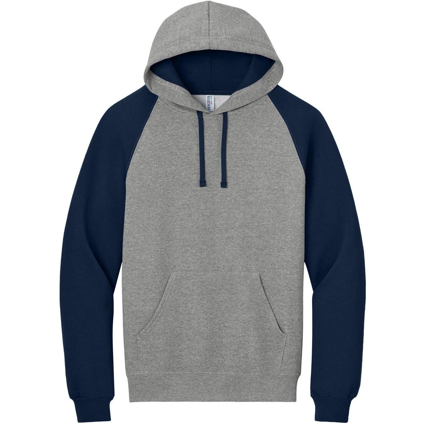 Jerzees Unisex NuBlend Colorblock Raglan Hoodie Sweatshirt