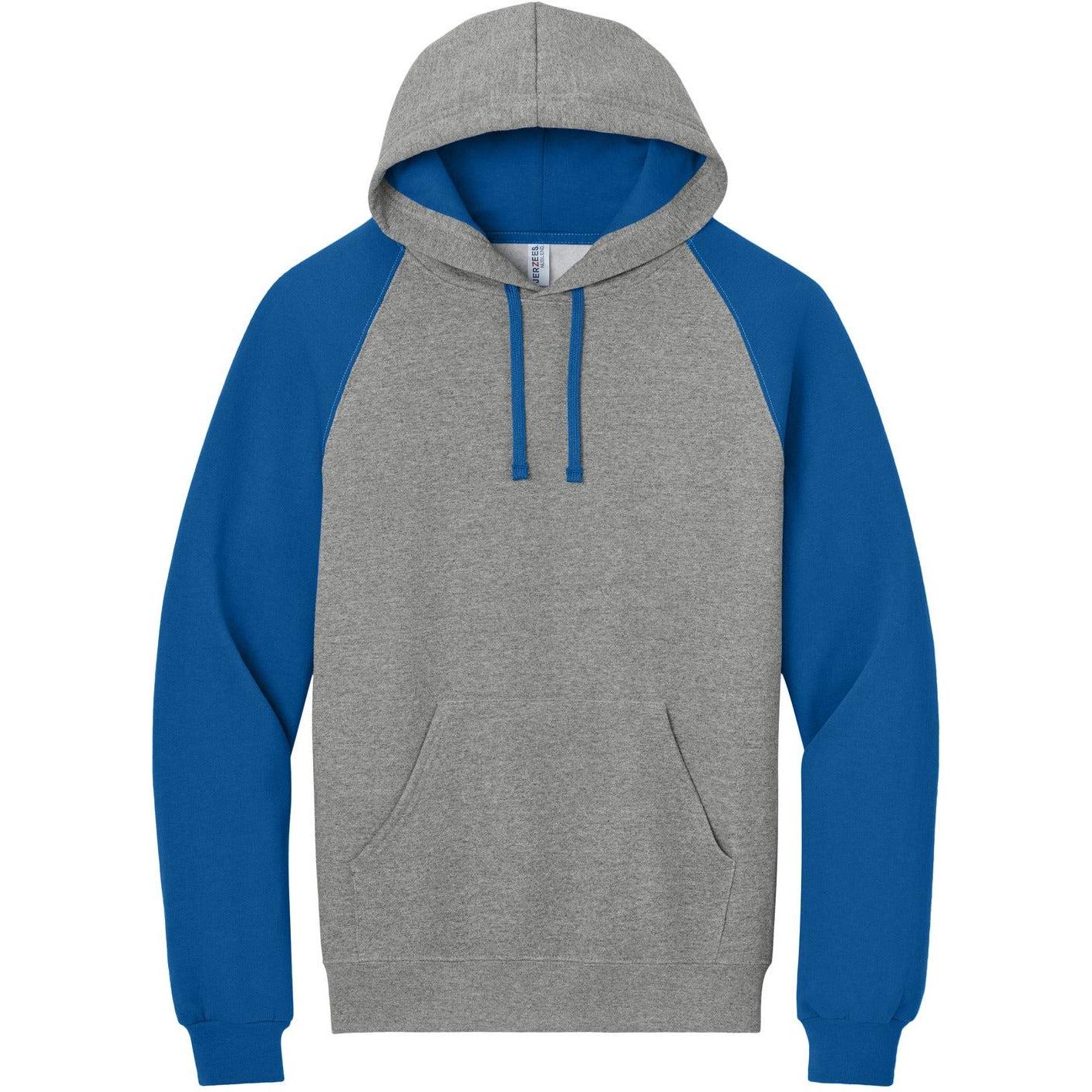 Jerzees Unisex NuBlend Colorblock Raglan Hoodie Sweatshirt