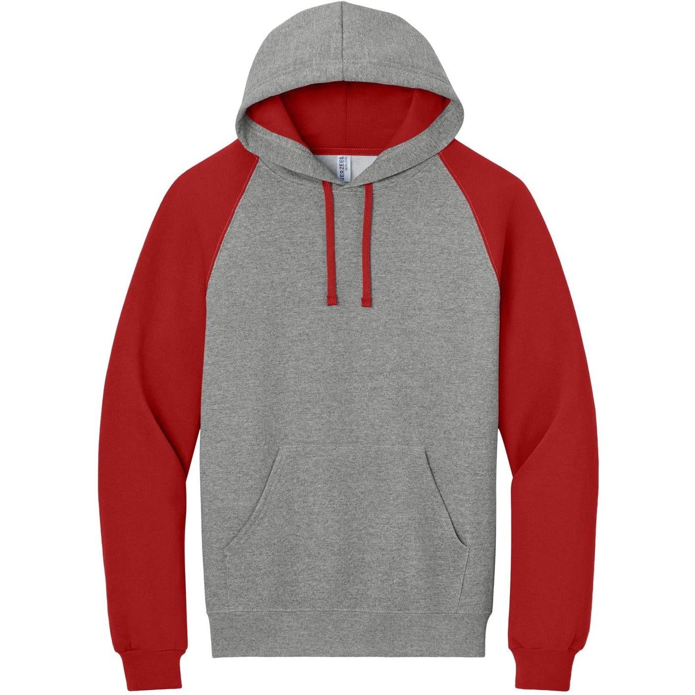 Jerzees Unisex NuBlend Colorblock Raglan Hoodie Sweatshirt