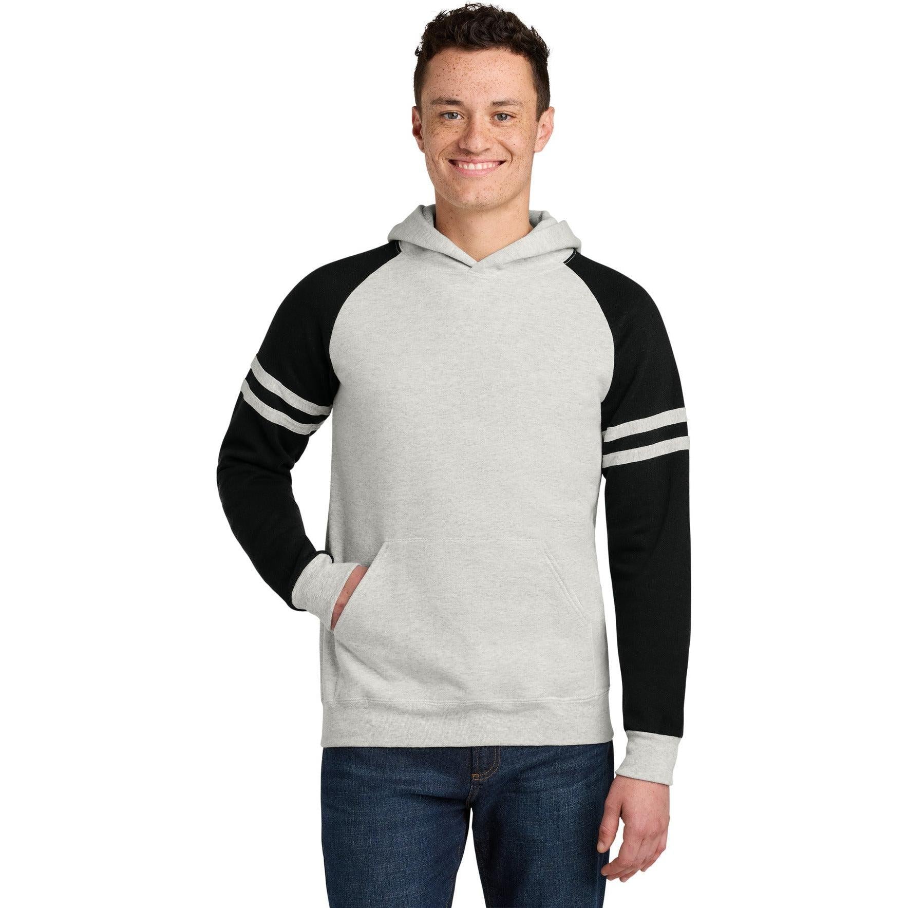 Jerzees Unisex NuBlend Varsity Colorblock Hooded Sweatshirt