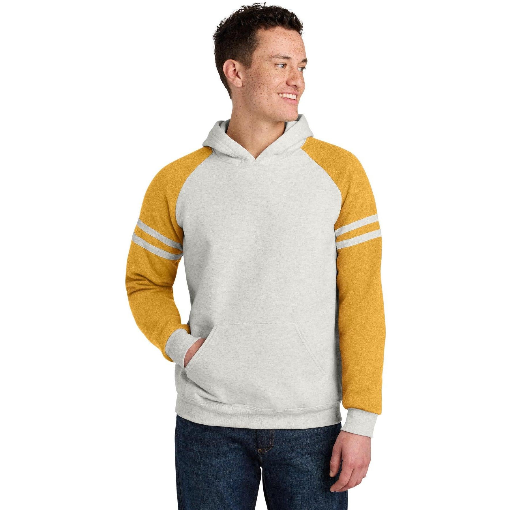 Jerzees Unisex NuBlend Varsity Colorblock Hooded Sweatshirt