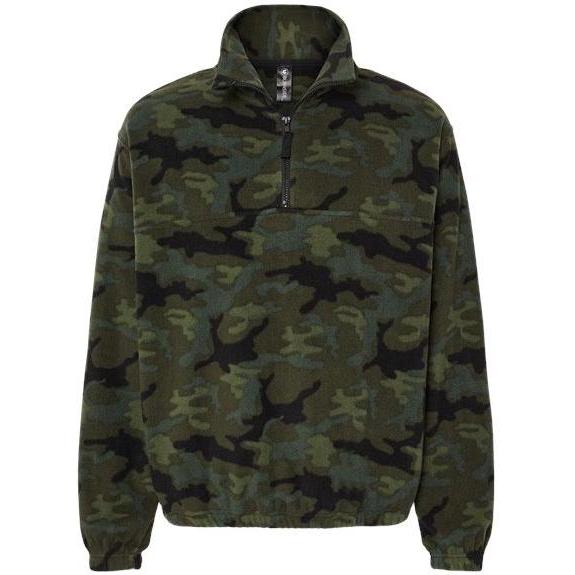 Burnside Polar Fleece Quarter-Zip Pullover