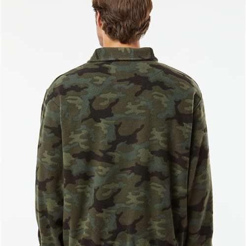 no-logo Burnside Polar Fleece Quarter-Zip Pullover-Burnside-Thread Logic