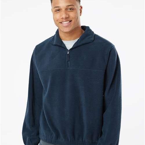 no-logo Burnside Polar Fleece Quarter-Zip Pullover-Burnside-Thread Logic