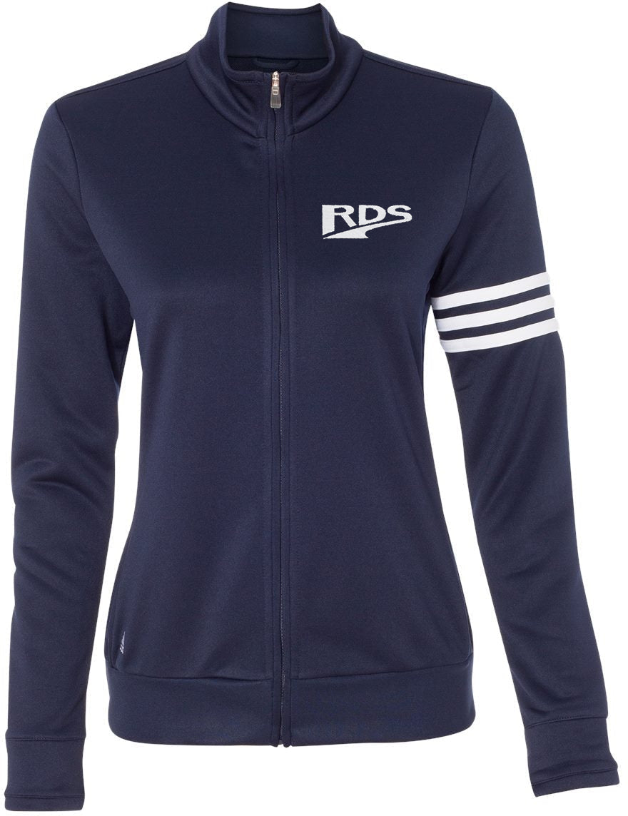 no-logo Adidas Ladies ClimaLite 3-Stripes French Terry Quarter Zip Pullover-Ladies Layering-Adidas-Thread Logic