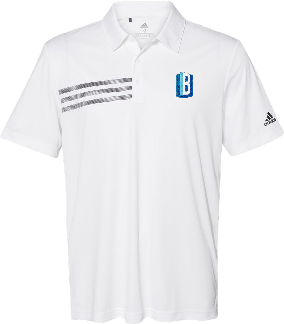 no-logo Adidas 3Stripes Shoulder Polo-Men's Polos-Adidas-Thread Logic