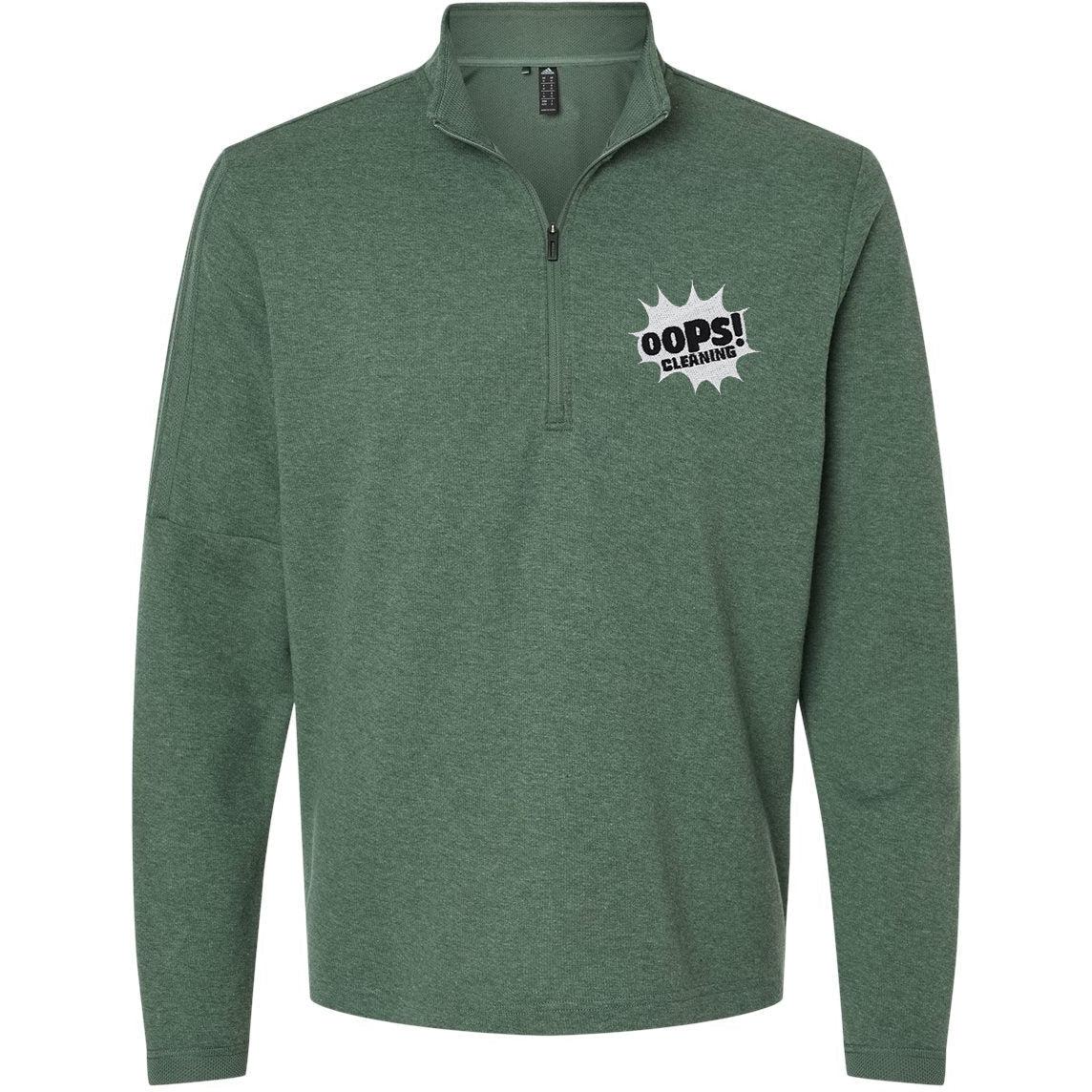 no-logo Adidas 3-Stripes Quarter-Zip Sweater-Apparel-Adidas-Thread Logic