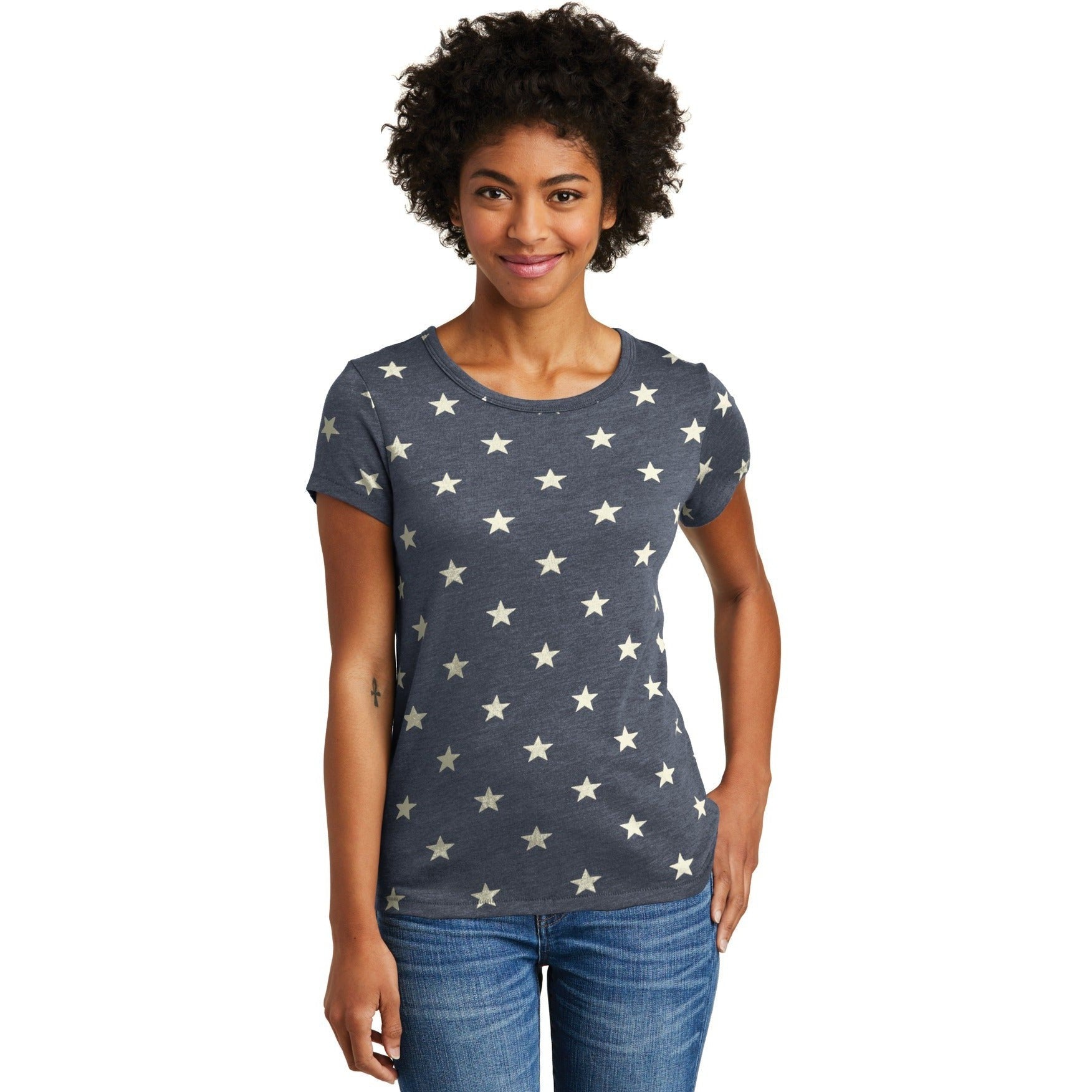 no-logo CLOSEOUT - Alternative Women's Eco-Jersey Ideal Tee.-Alternative-Stars-L-Thread Logic