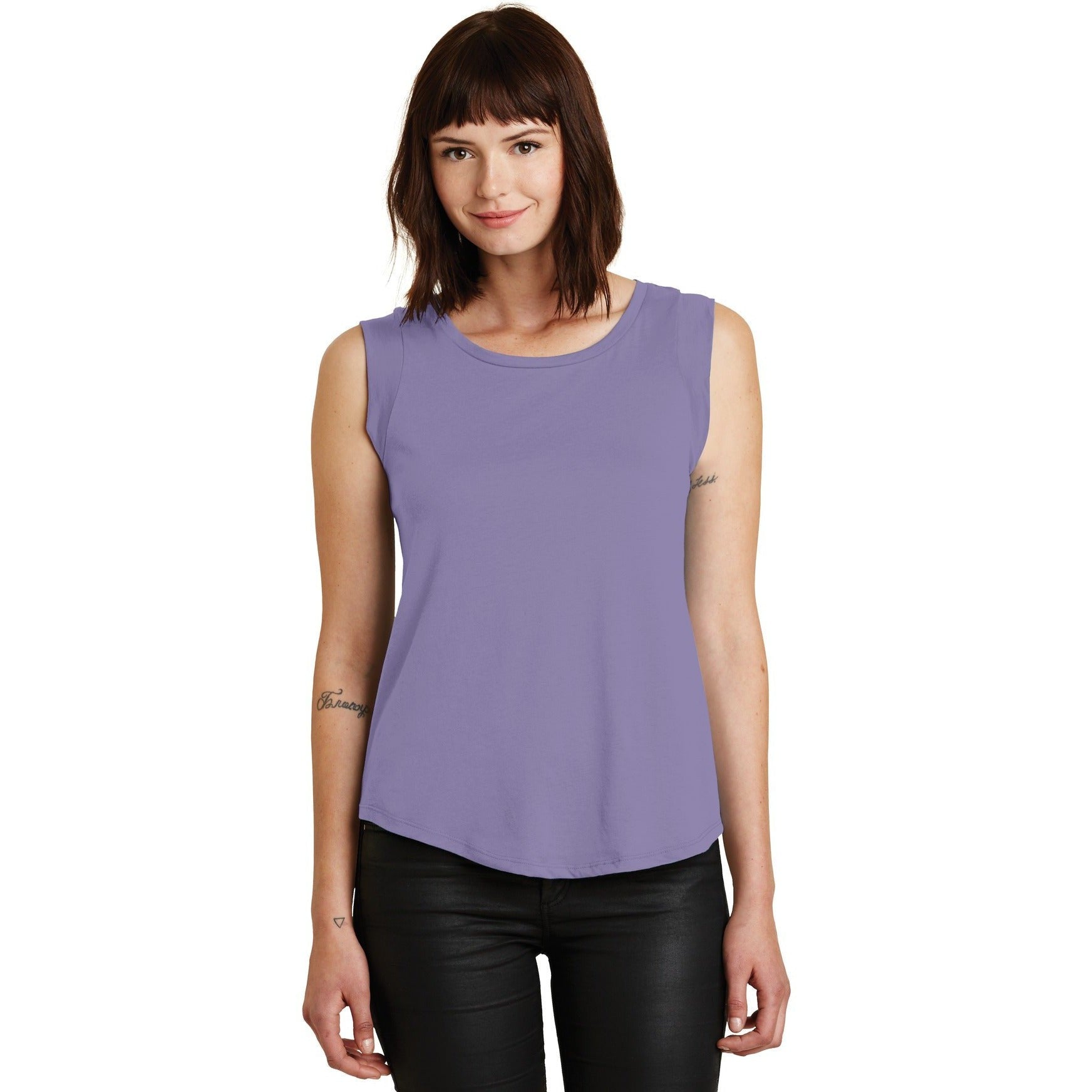 no-logo CLOSEOUT - Alternative Women's Cap Sleeve Satin Jersey Crew T-Shirt-Alternative-Dusty Plum-S-Thread Logic