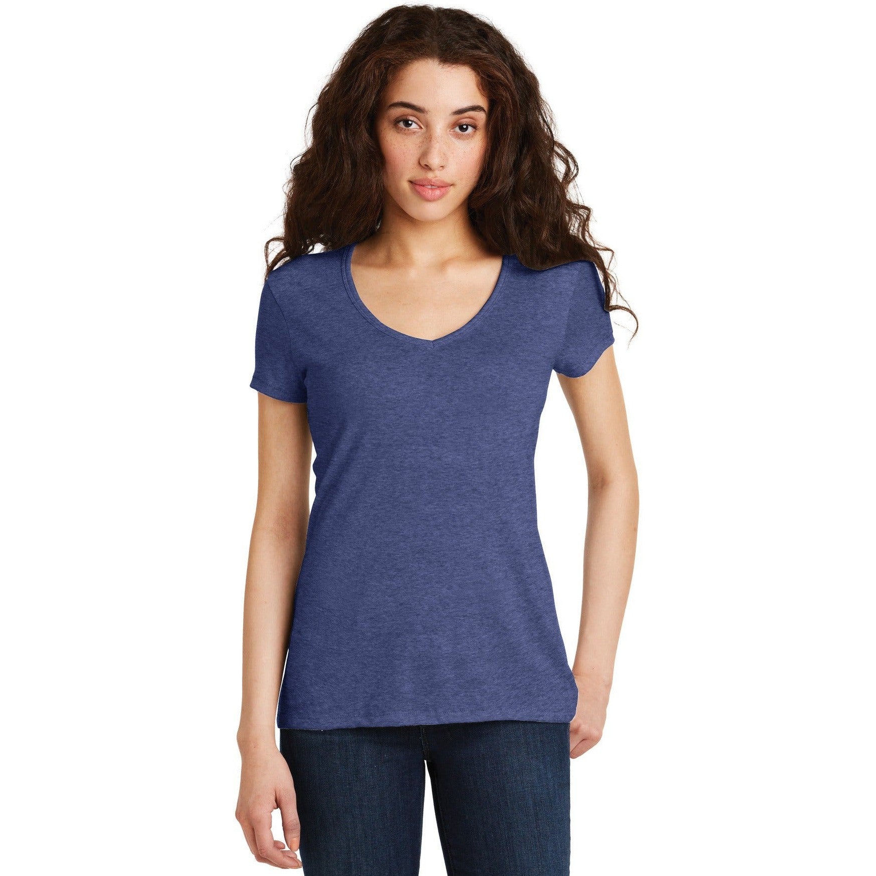 no-logo CLOSEOUT - Alternative Women's The Keepsake V-Neck Vintage 50/50 Tee-Alternative-Vintage Royal-L-Thread Logic