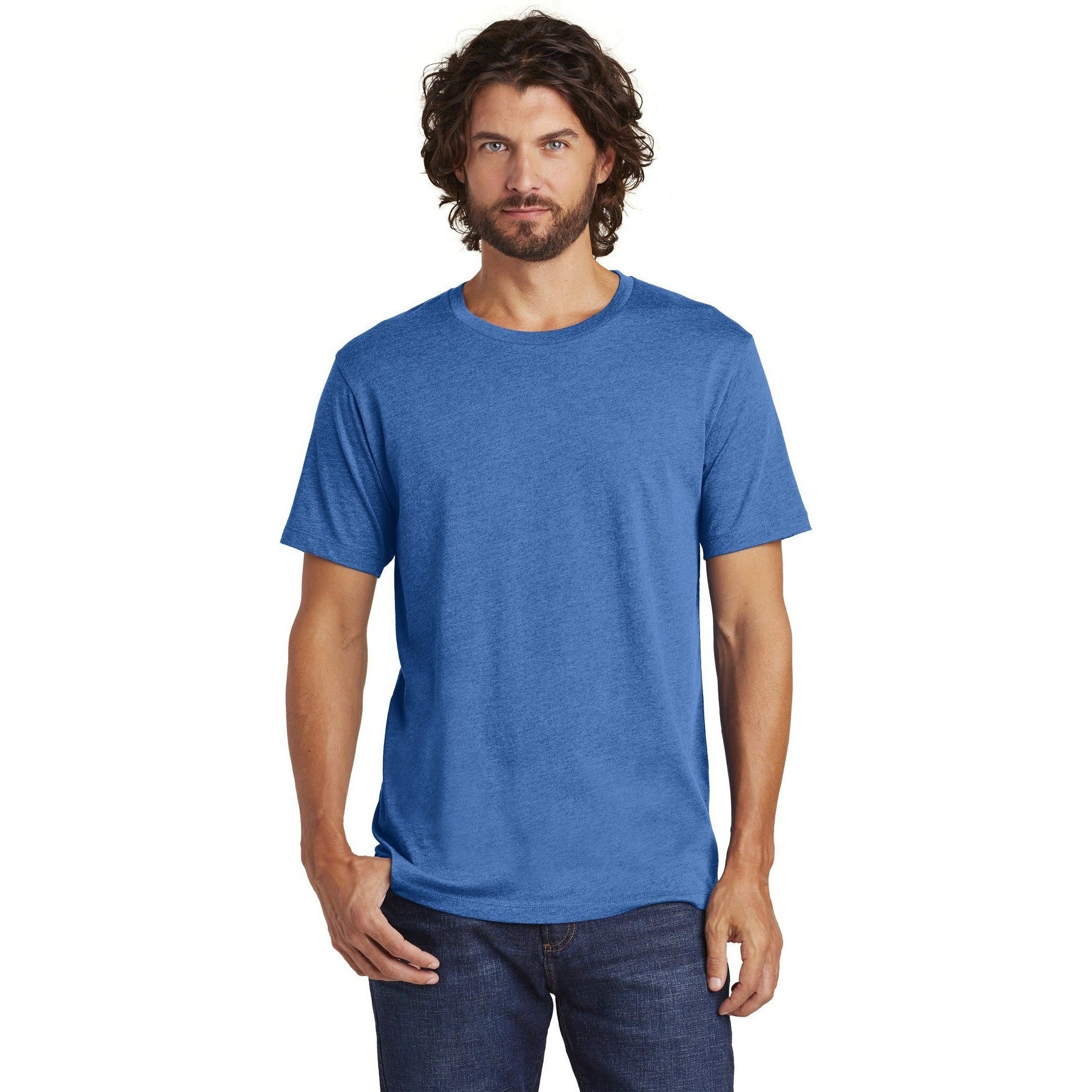 no-logo CLOSEOUT - Alternative Rebel Blended Jersey Tee-Alternative-Heather Rich Royal-S-Thread Logic