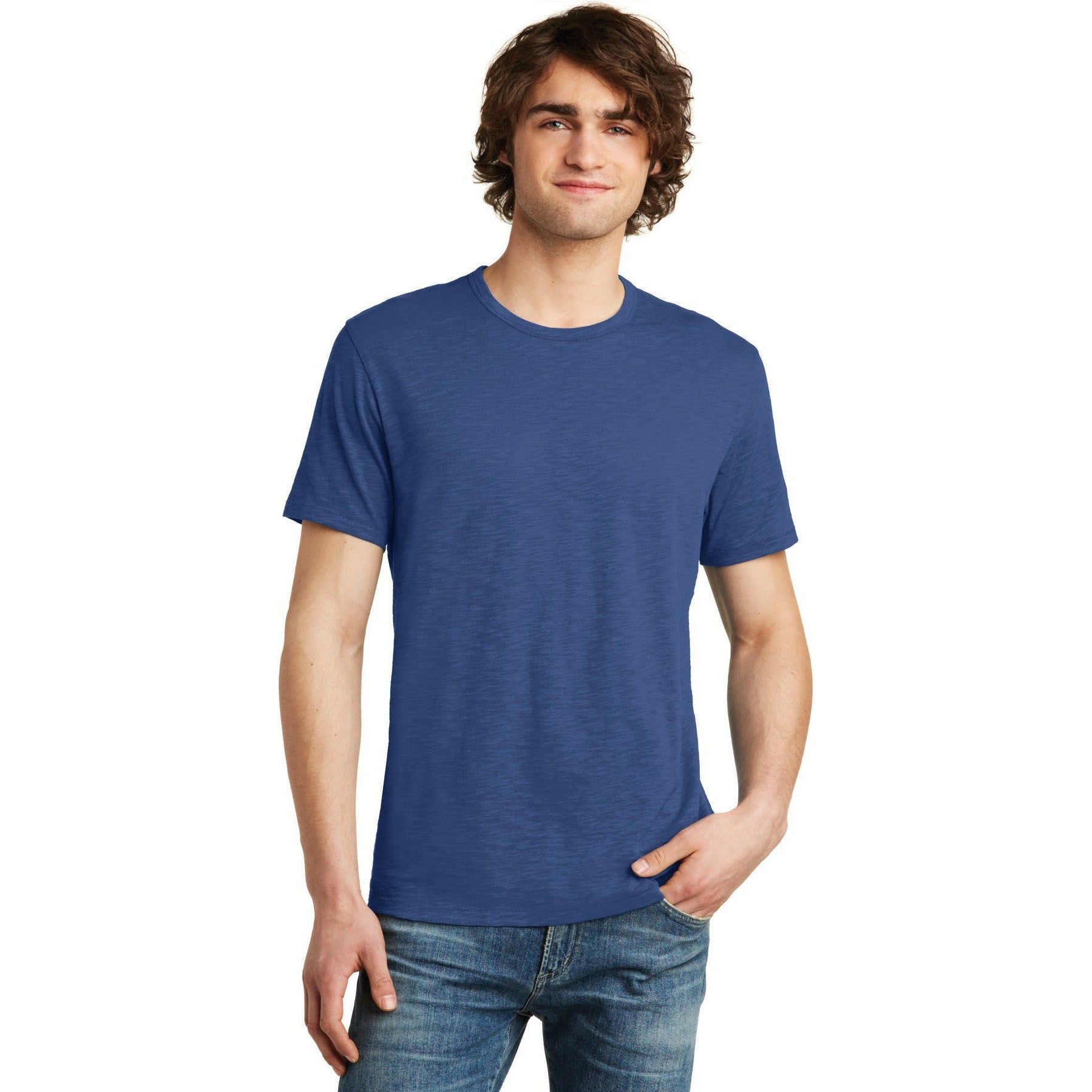 no-logo CLOSEOUT - Alternative Weathered Slub Tee-Alternative-Royal Blue-L-Thread Logic