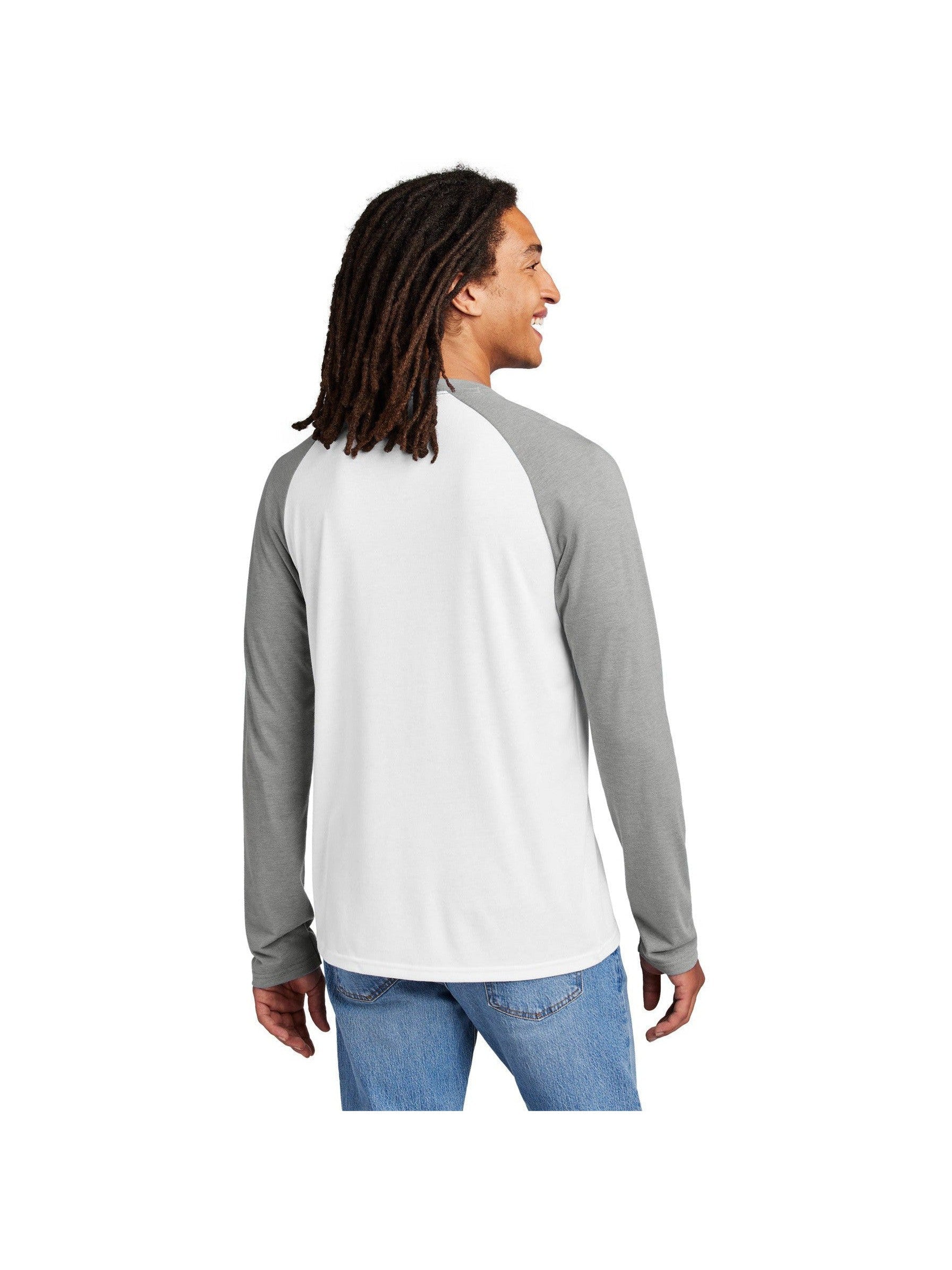 no-logo Allmade Unisex Tri-Blend Long Sleeve Colorblock Raglan-Allmade-Thread Logic