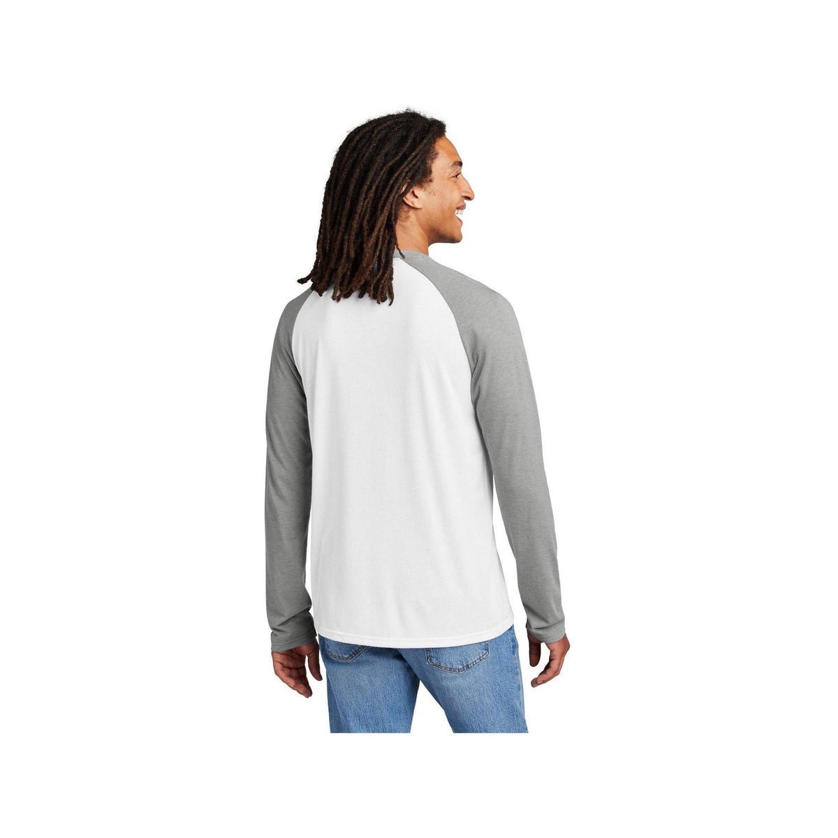 no-logo Allmade Unisex Tri-Blend Long Sleeve Colorblock Raglan-Allmade-Thread Logic