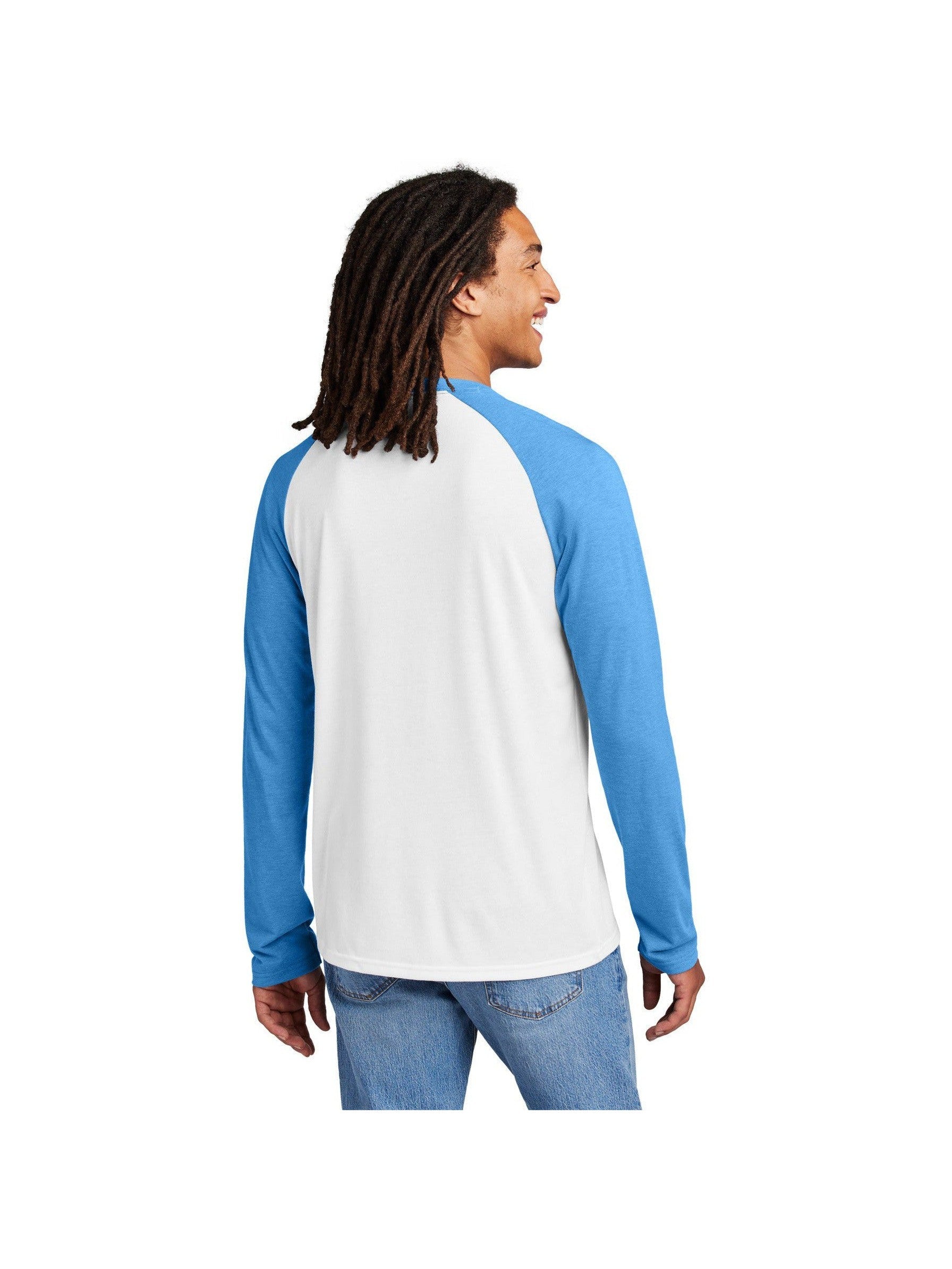 no-logo Allmade Unisex Tri-Blend Long Sleeve Colorblock Raglan-Allmade-Thread Logic