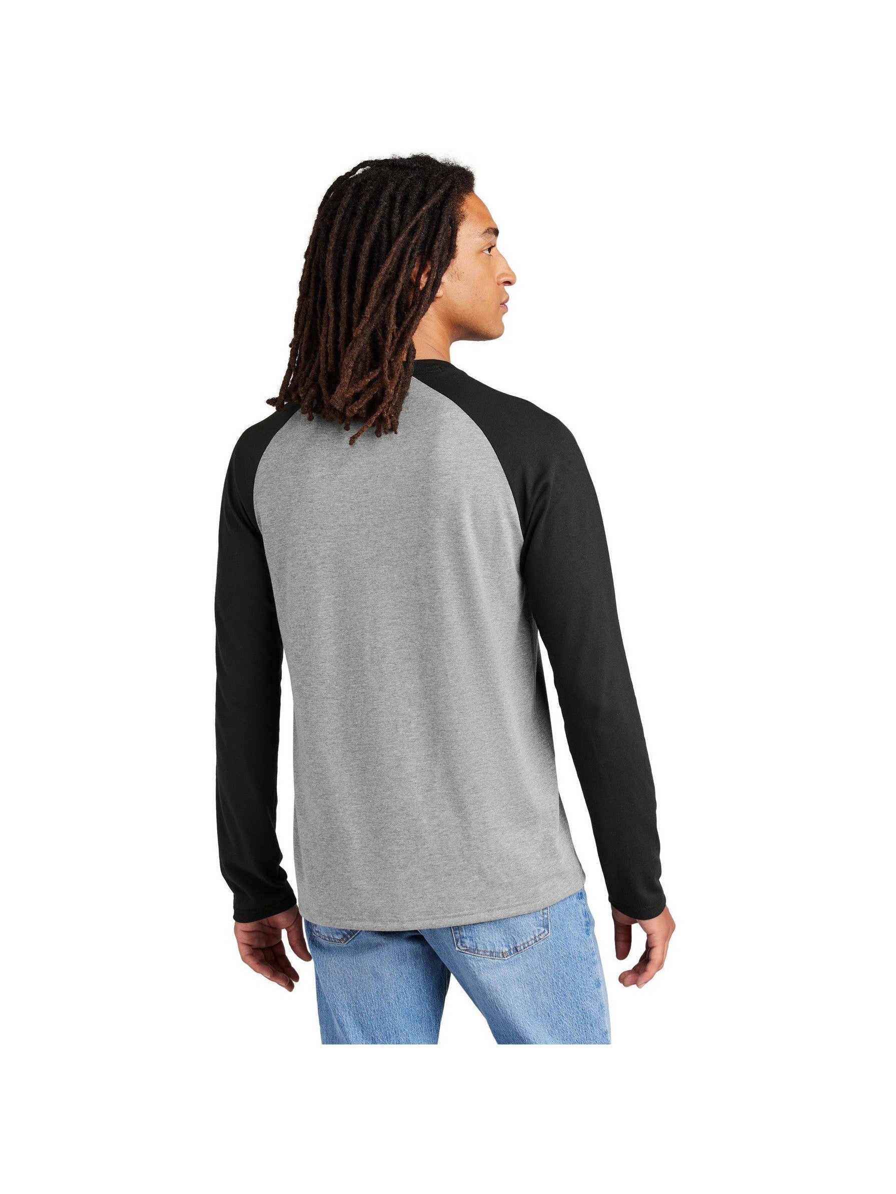 no-logo Allmade Unisex Tri-Blend Long Sleeve Colorblock Raglan-Allmade-Thread Logic