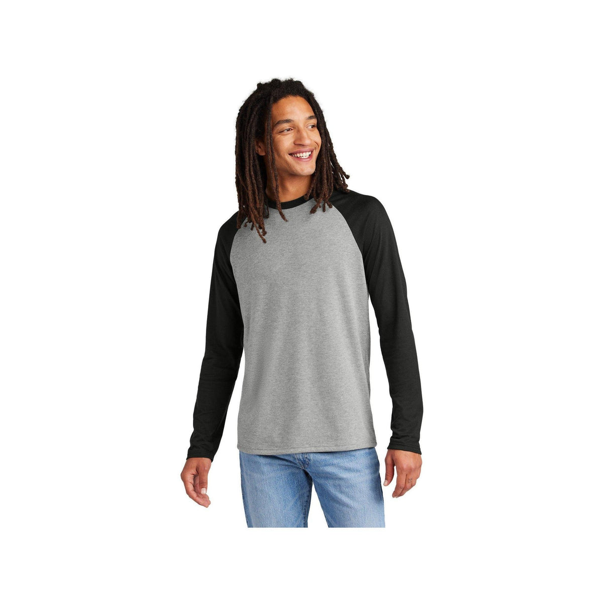 no-logo Allmade Unisex Tri-Blend Long Sleeve Colorblock Raglan-Allmade-Thread Logic