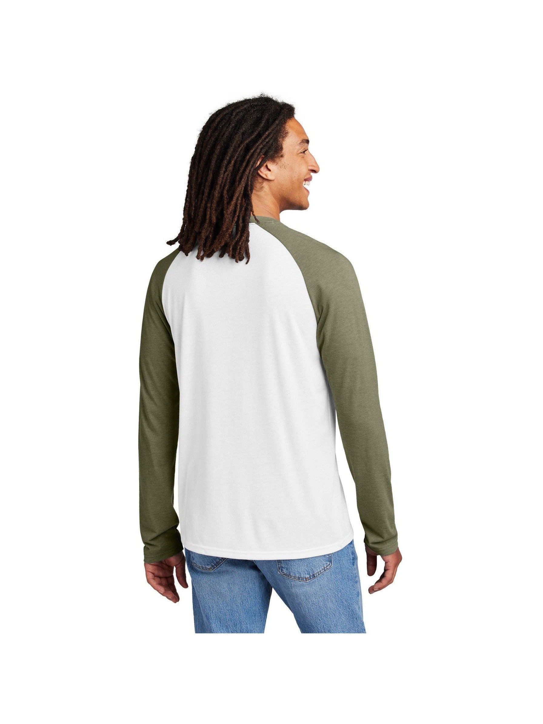 no-logo Allmade Unisex Tri-Blend Long Sleeve Colorblock Raglan-Allmade-Thread Logic