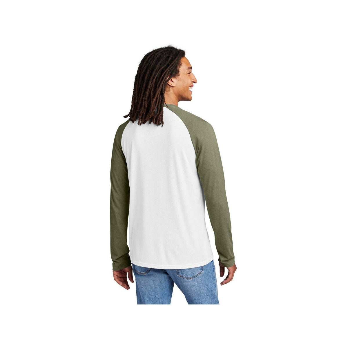 no-logo Allmade Unisex Tri-Blend Long Sleeve Colorblock Raglan-Allmade-Thread Logic