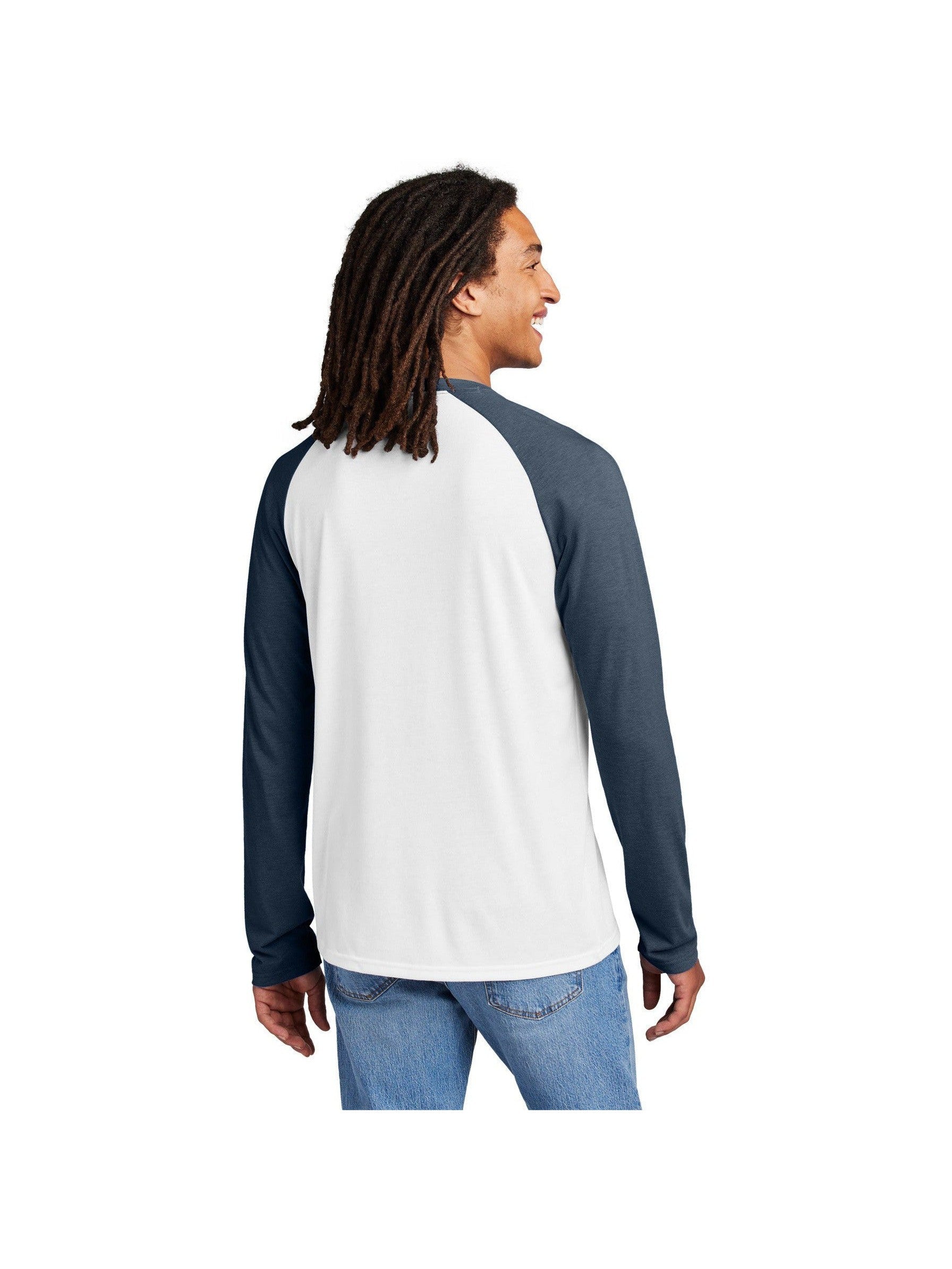no-logo Allmade Unisex Tri-Blend Long Sleeve Colorblock Raglan-Allmade-Thread Logic