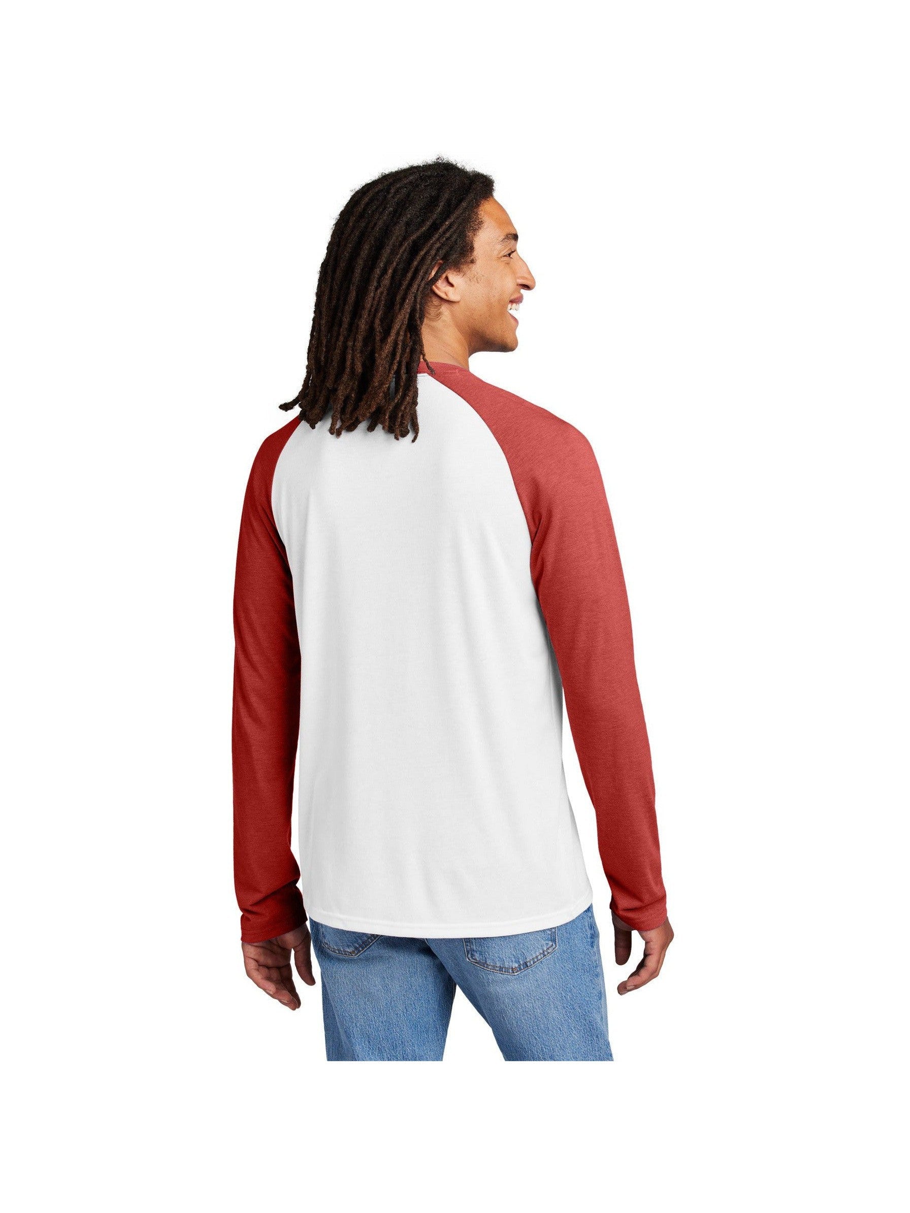no-logo Allmade Unisex Tri-Blend Long Sleeve Colorblock Raglan-Allmade-Thread Logic