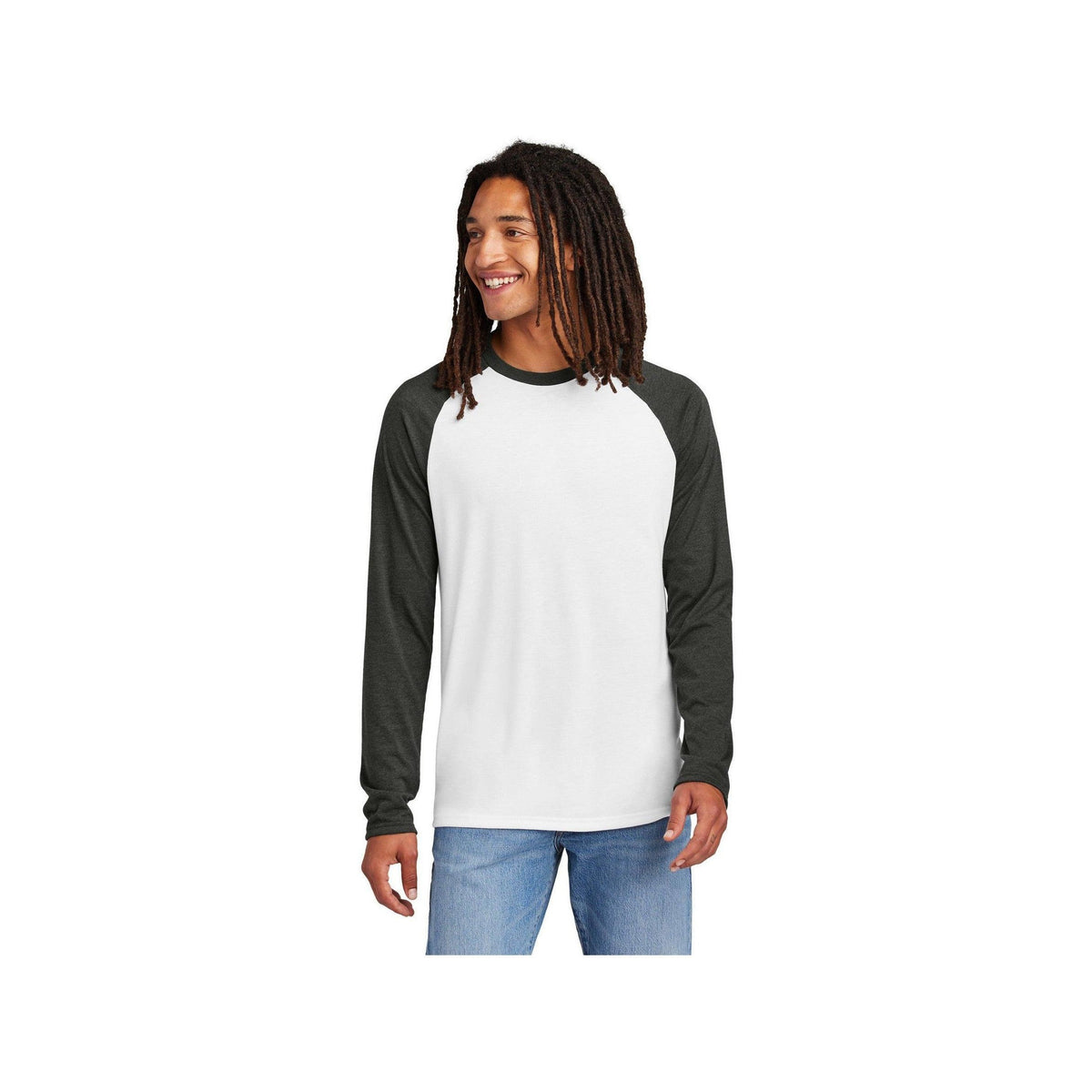 no-logo Allmade Unisex Tri-Blend Long Sleeve Colorblock Raglan-Allmade-Thread Logic